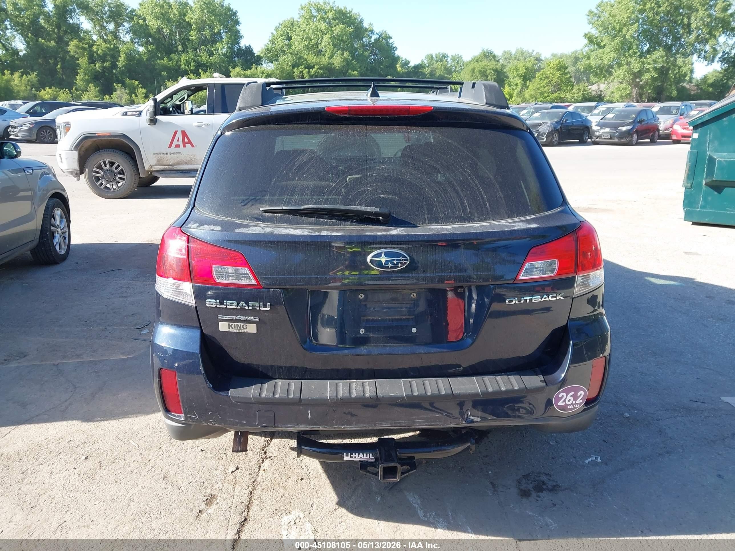 2014 Subaru Outback 2.5i Premium Blue vin: 4S4BRCCC1E3200876