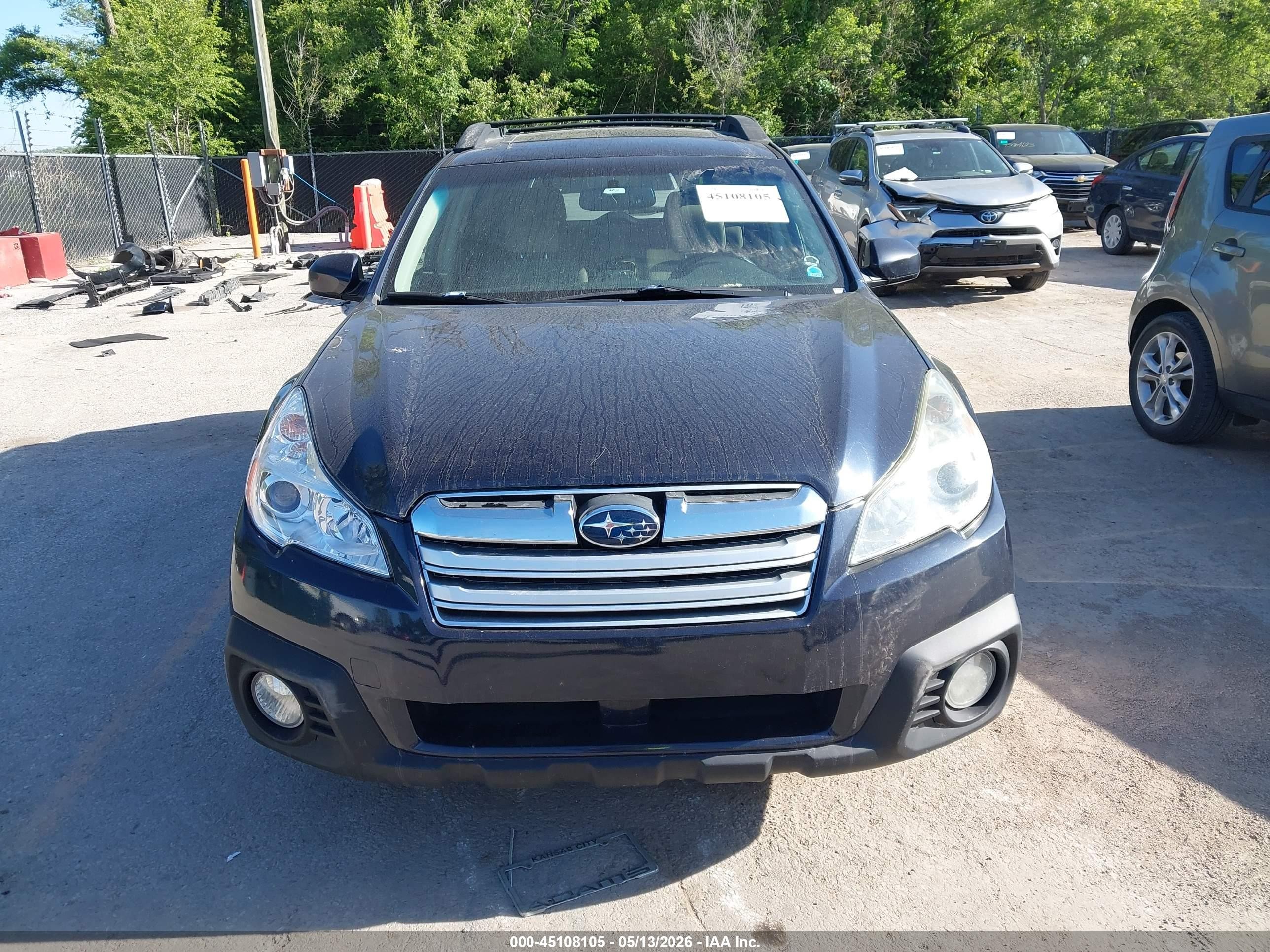 2014 Subaru Outback 2.5i Premium Blue vin: 4S4BRCCC1E3200876