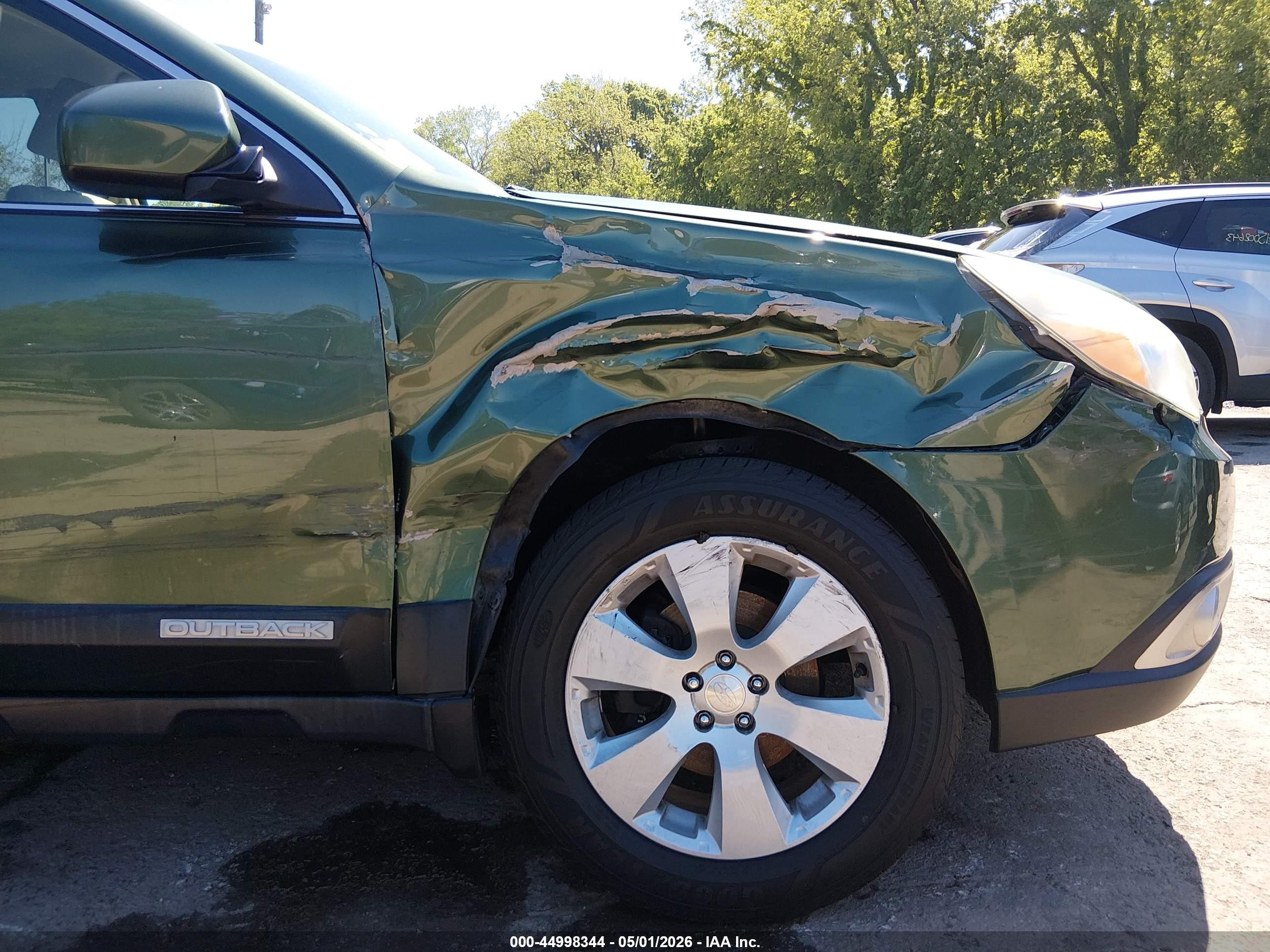 2012 Subaru Outback 2.5i Premium Green vin: 4S4BRCCC2C3289421