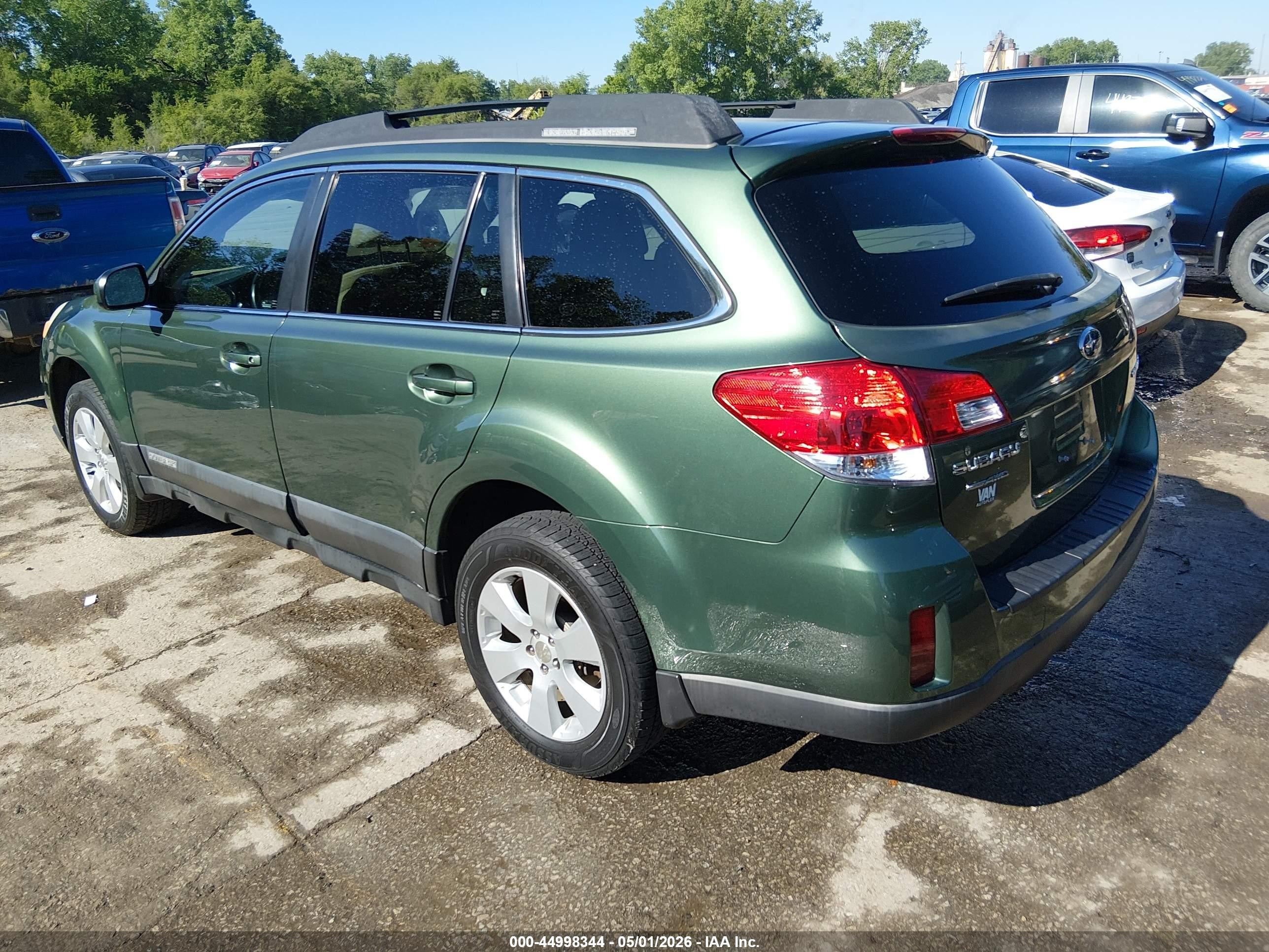 2012 Subaru Outback 2.5i Premium Green vin: 4S4BRCCC2C3289421