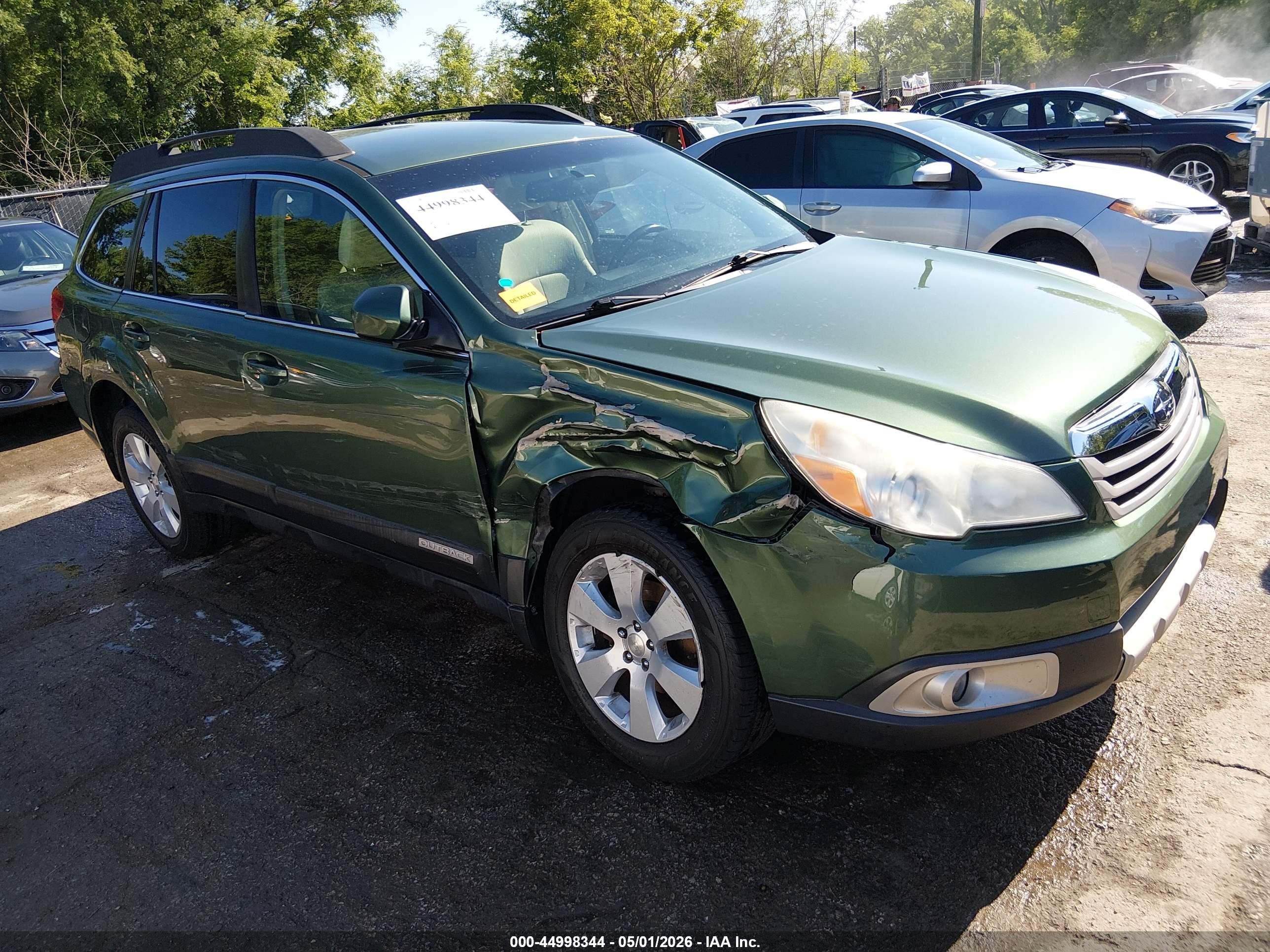 2012 Subaru Outback 2.5i Premium Green vin: 4S4BRCCC2C3289421