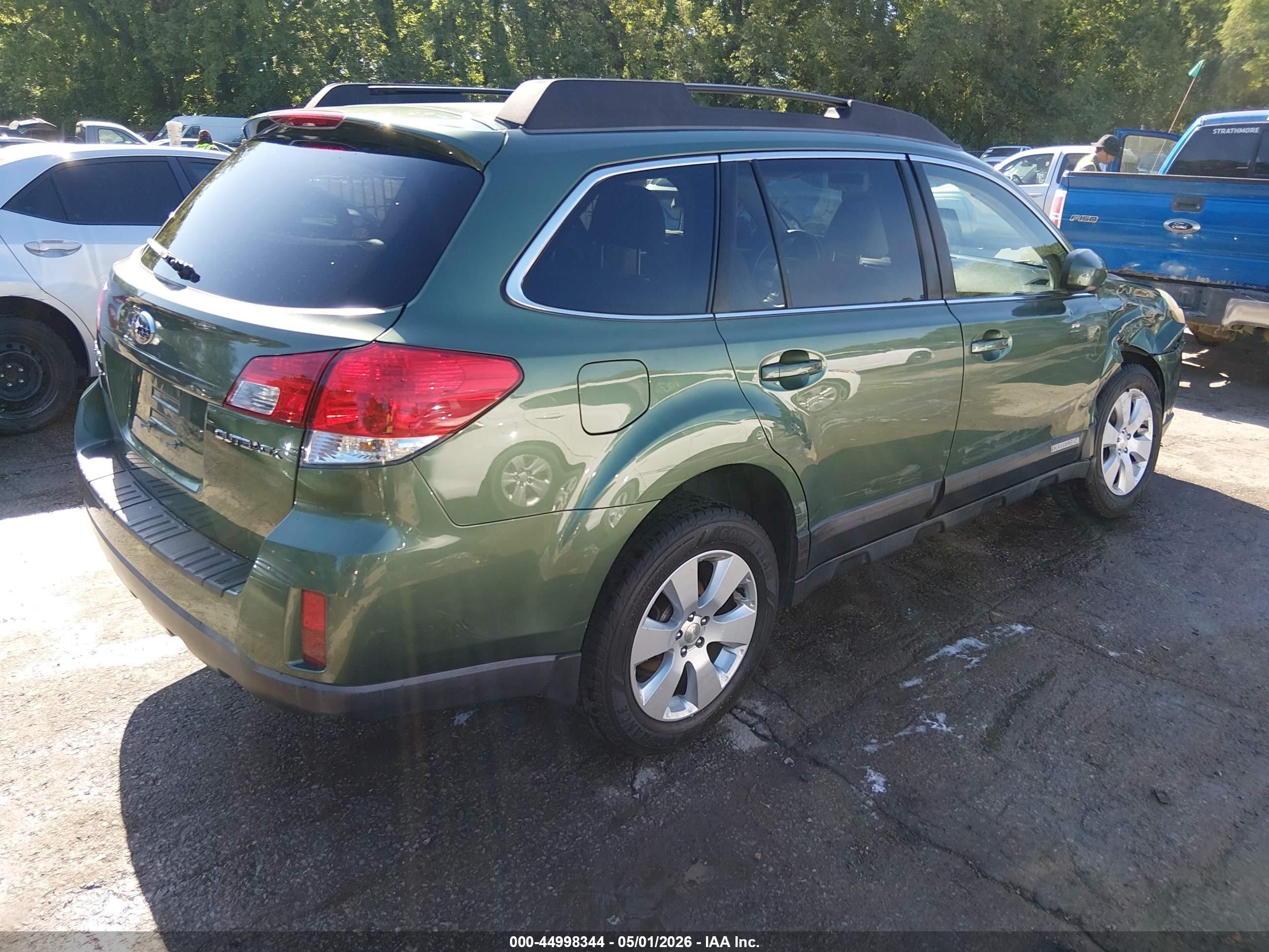 2012 Subaru Outback 2.5i Premium Green vin: 4S4BRCCC2C3289421