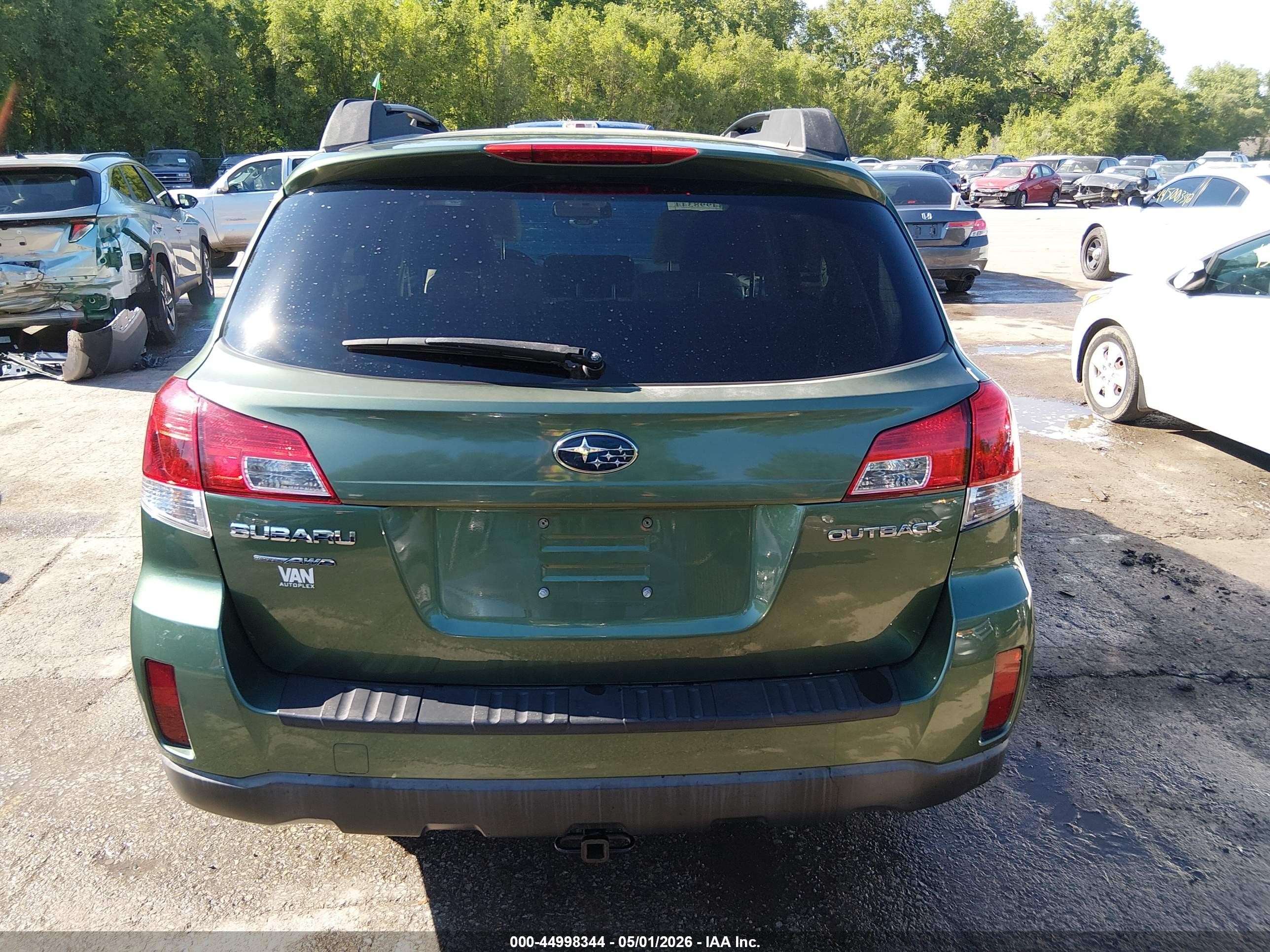 2012 Subaru Outback 2.5i Premium Green vin: 4S4BRCCC2C3289421