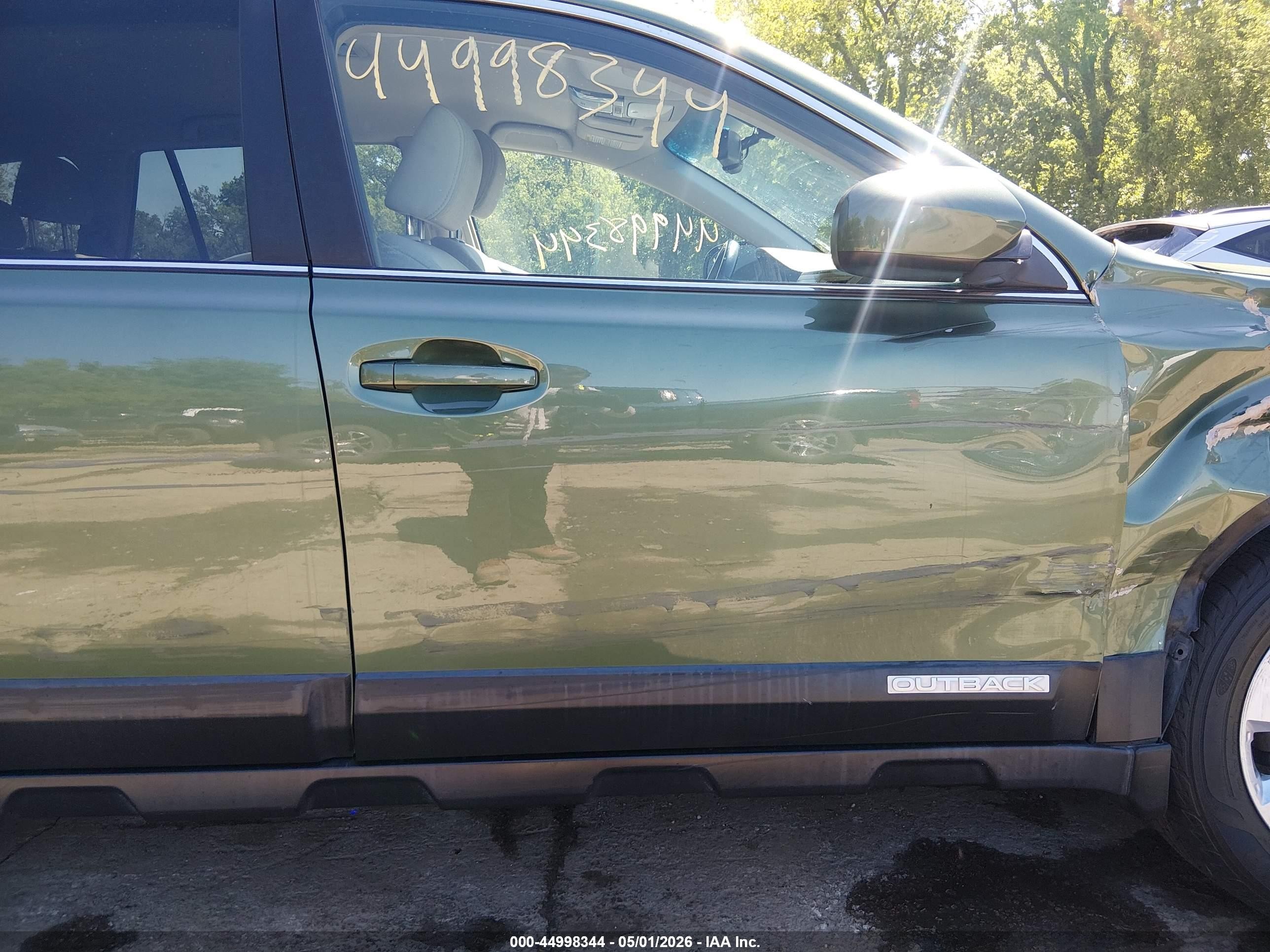 2012 Subaru Outback 2.5i Premium Green vin: 4S4BRCCC2C3289421
