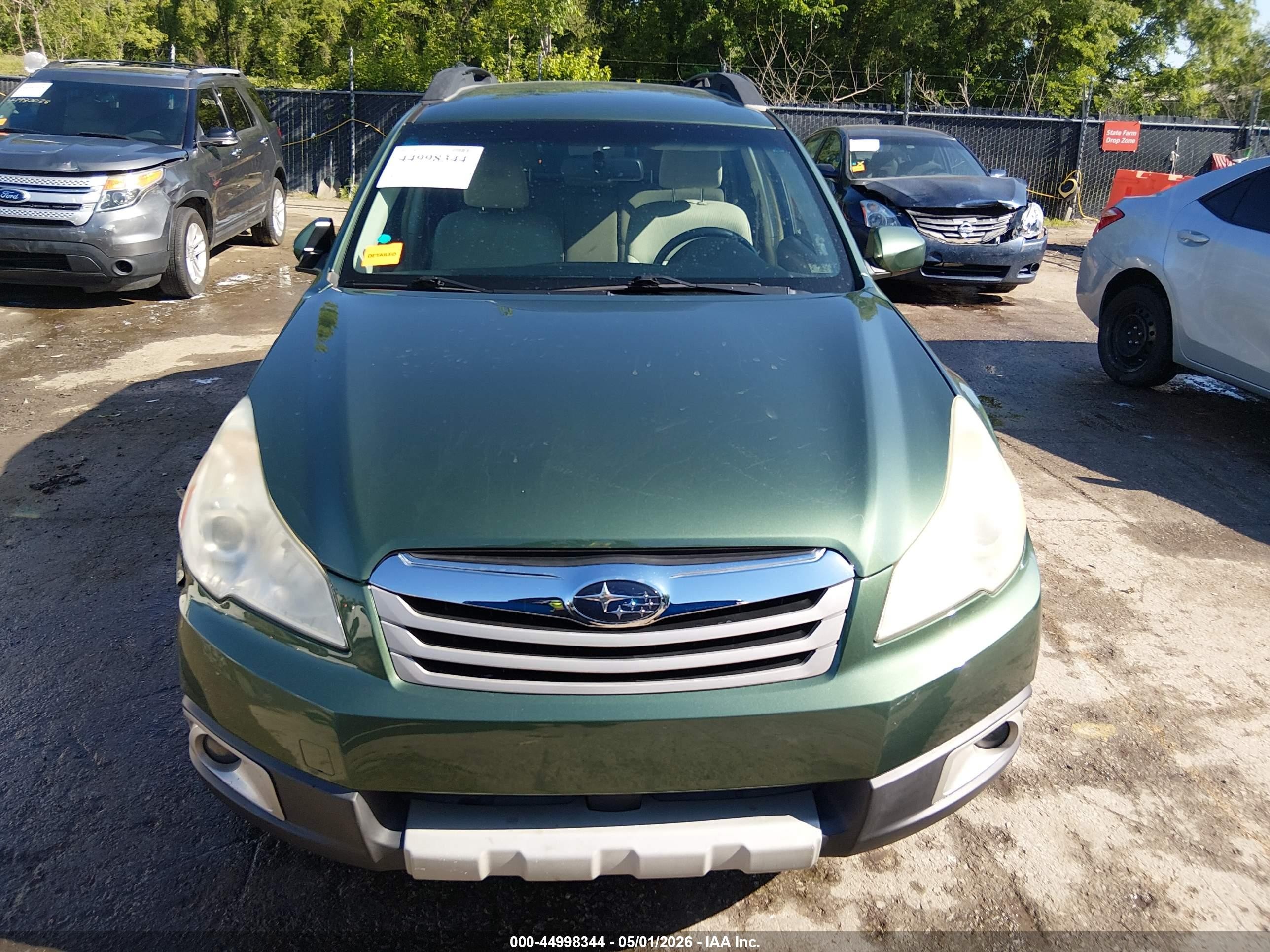 2012 Subaru Outback 2.5i Premium Green vin: 4S4BRCCC2C3289421