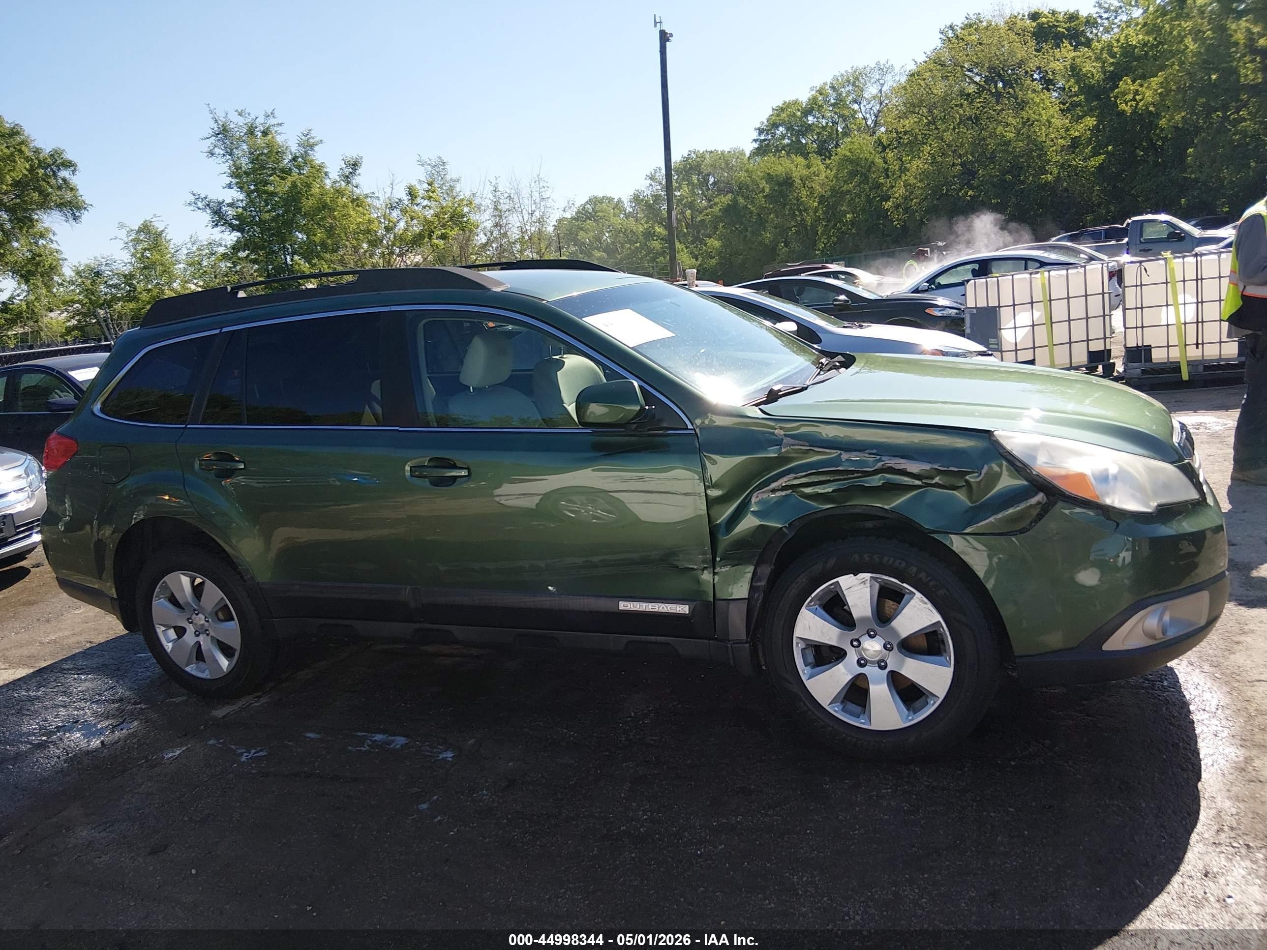 2012 Subaru Outback 2.5i Premium Green vin: 4S4BRCCC2C3289421