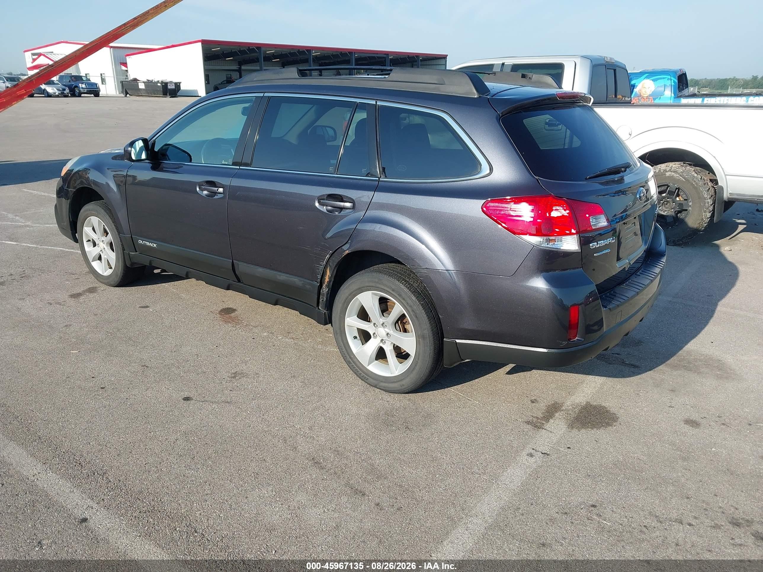 2013 Subaru Outback 2.5i Premium Gray vin: 4S4BRCCC2D3206765