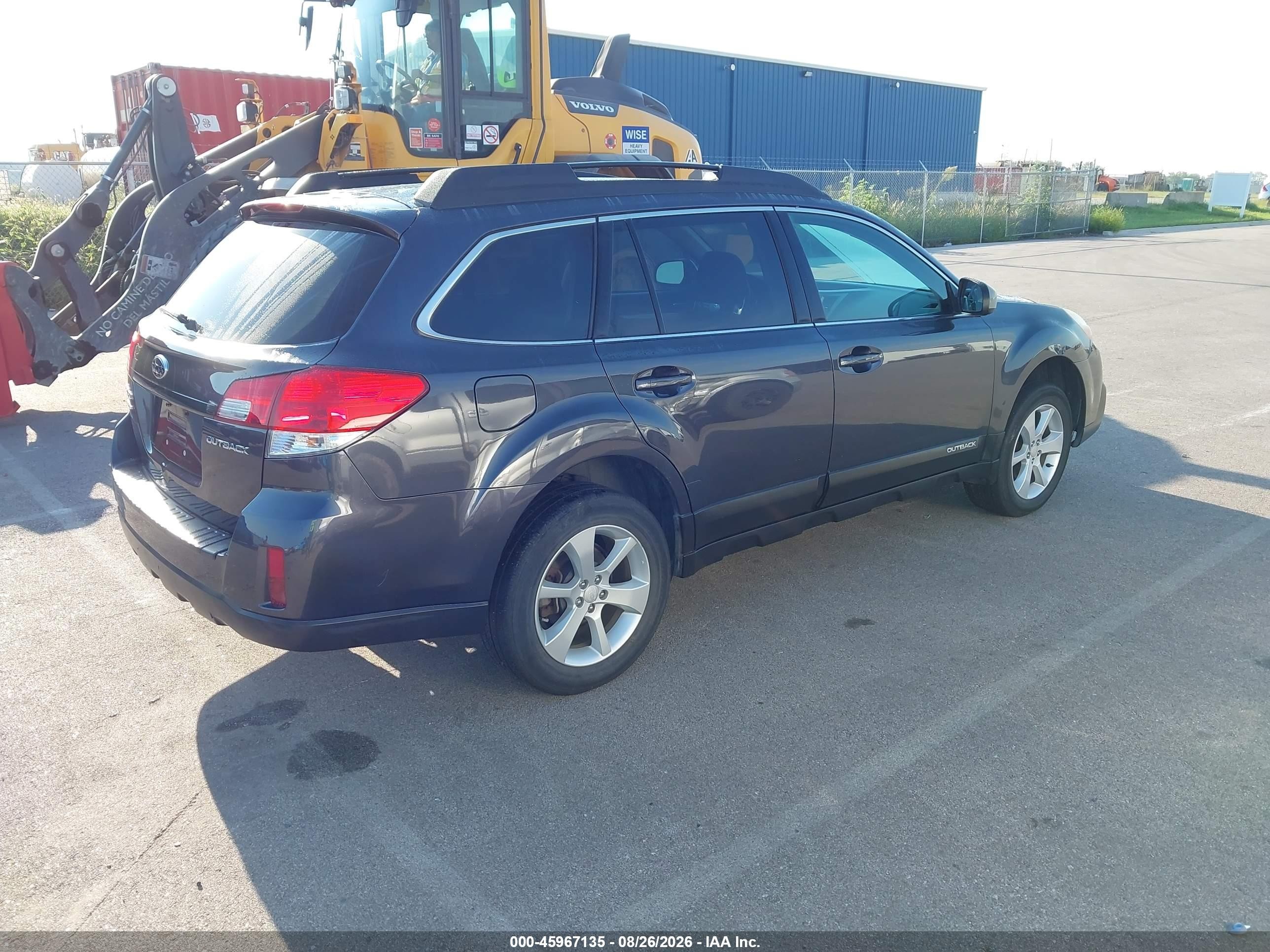 2013 Subaru Outback 2.5i Premium Gray vin: 4S4BRCCC2D3206765