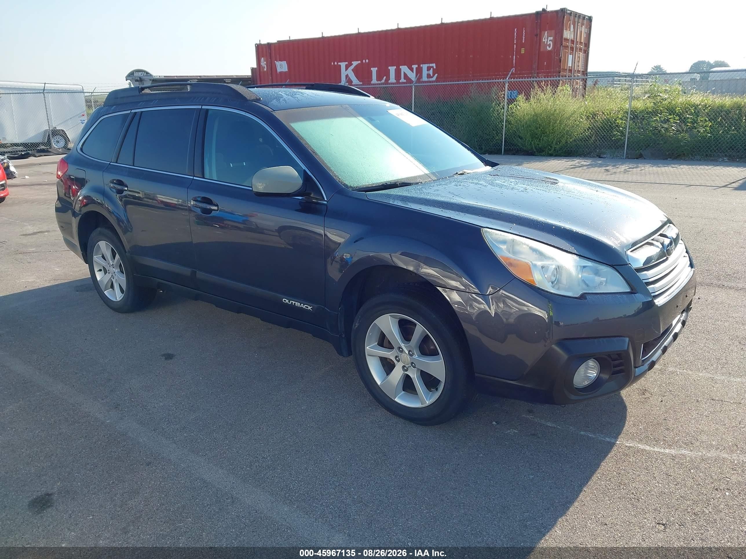 2013 Subaru Outback 2.5i Premium Gray vin: 4S4BRCCC2D3206765
