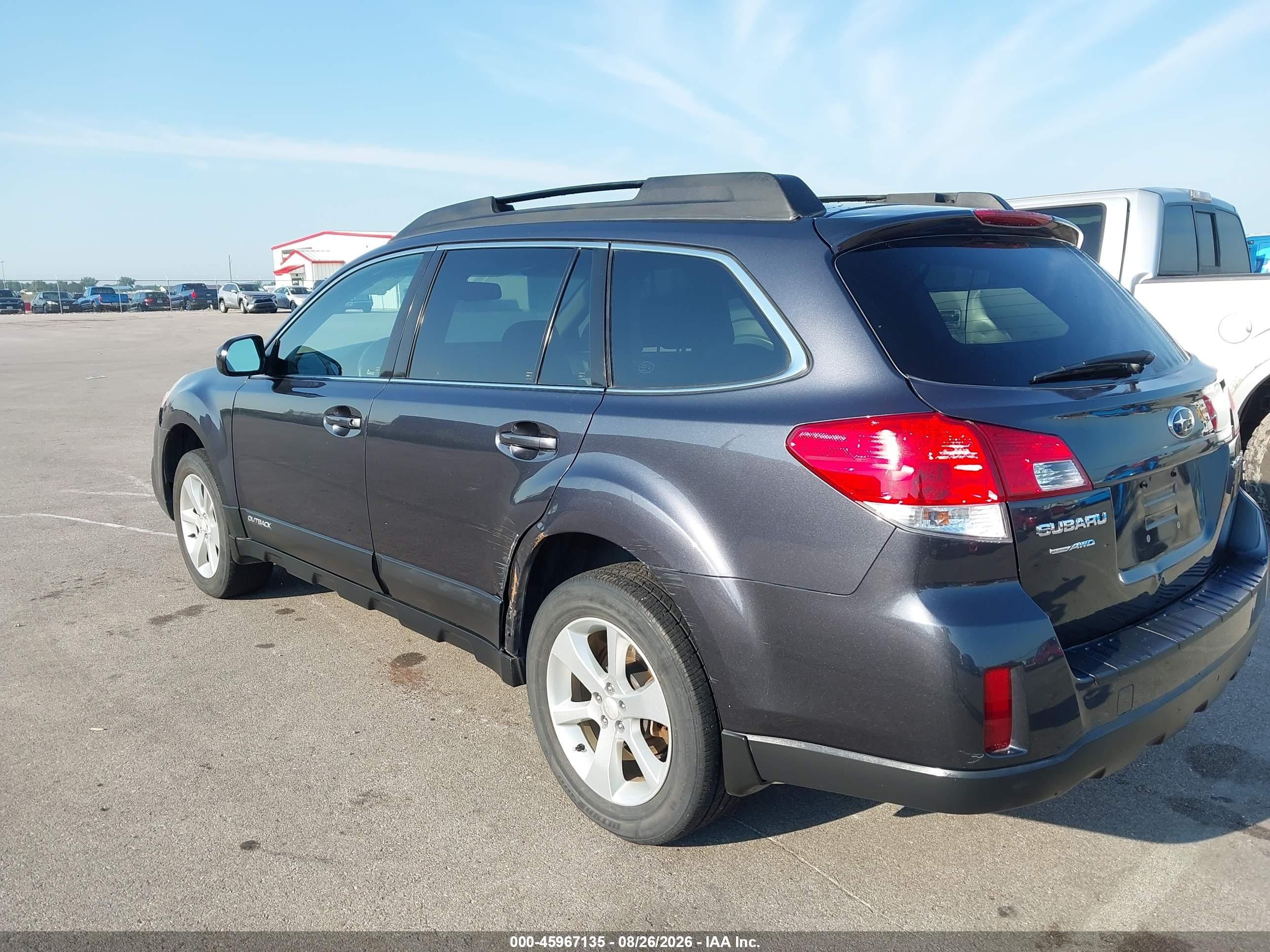 2013 Subaru Outback 2.5i Premium Gray vin: 4S4BRCCC2D3206765