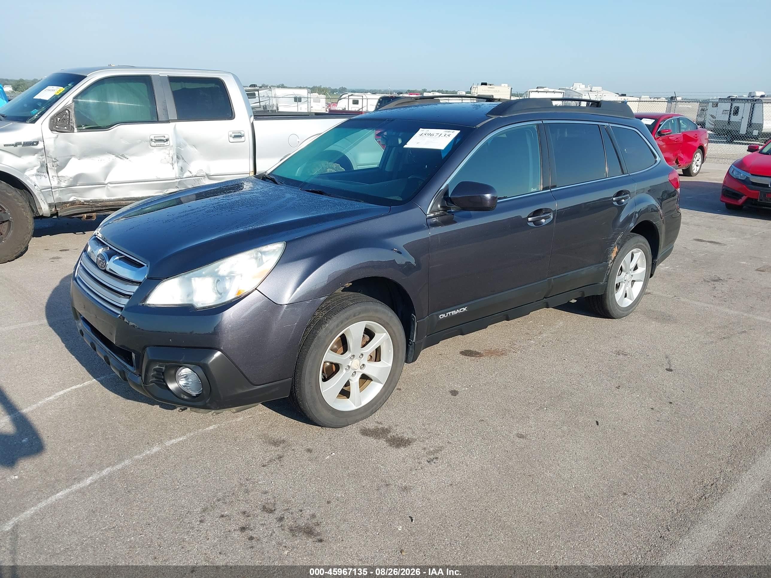 2013 Subaru Outback 2.5i Premium Gray vin: 4S4BRCCC2D3206765