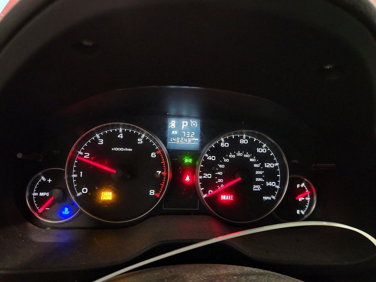 2013 Subaru Outback 2.5i Premium Red vin: 4S4BRCCC2D3227888