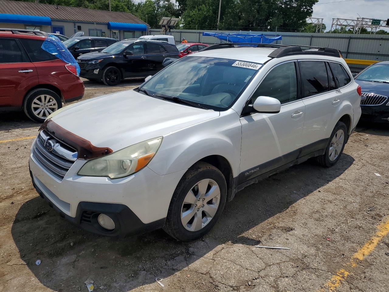 2013 Subaru Outback 2.5i Premium White vin: 4S4BRCCC2D3283426