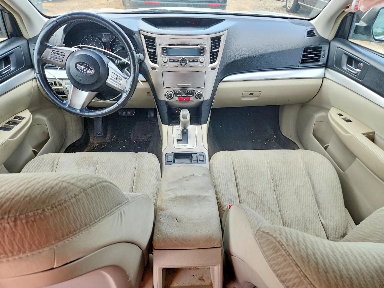 2011 Subaru Outback 2.5i Premium White vin: 4S4BRCCC3B3412142