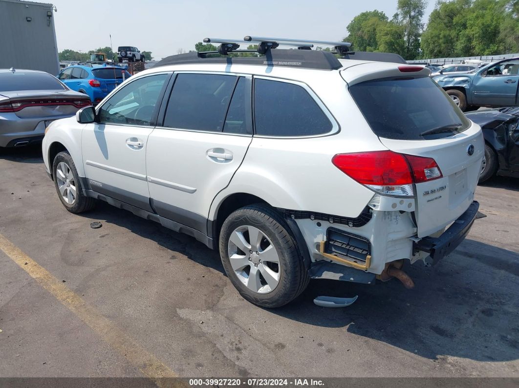 2012 Subaru Outback 2.5i Premium White vin: 4S4BRCCC3C3283224