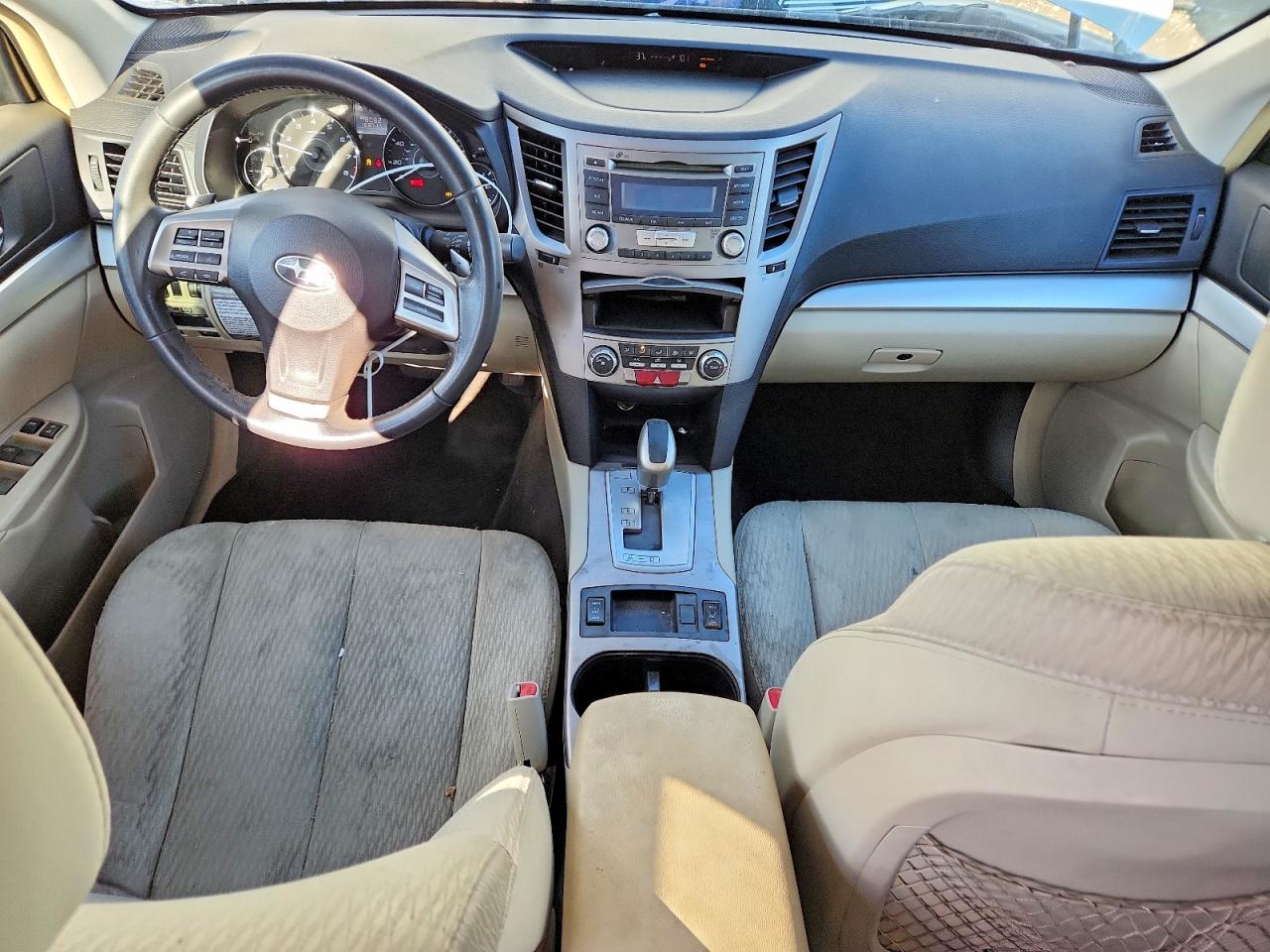 2012 Subaru Outback 2.5i Premium White vin: 4S4BRCCC3C3283224