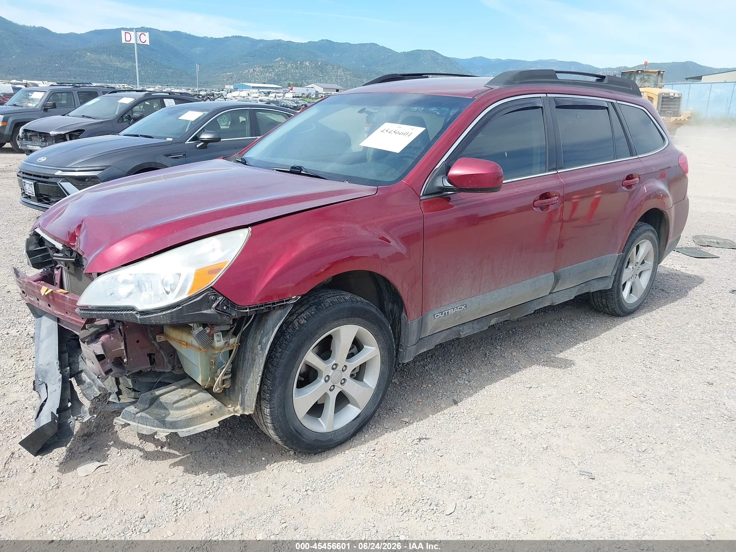 2013 Subaru Outback 2.5i Premium Red vin: 4S4BRCCC3D3265839
