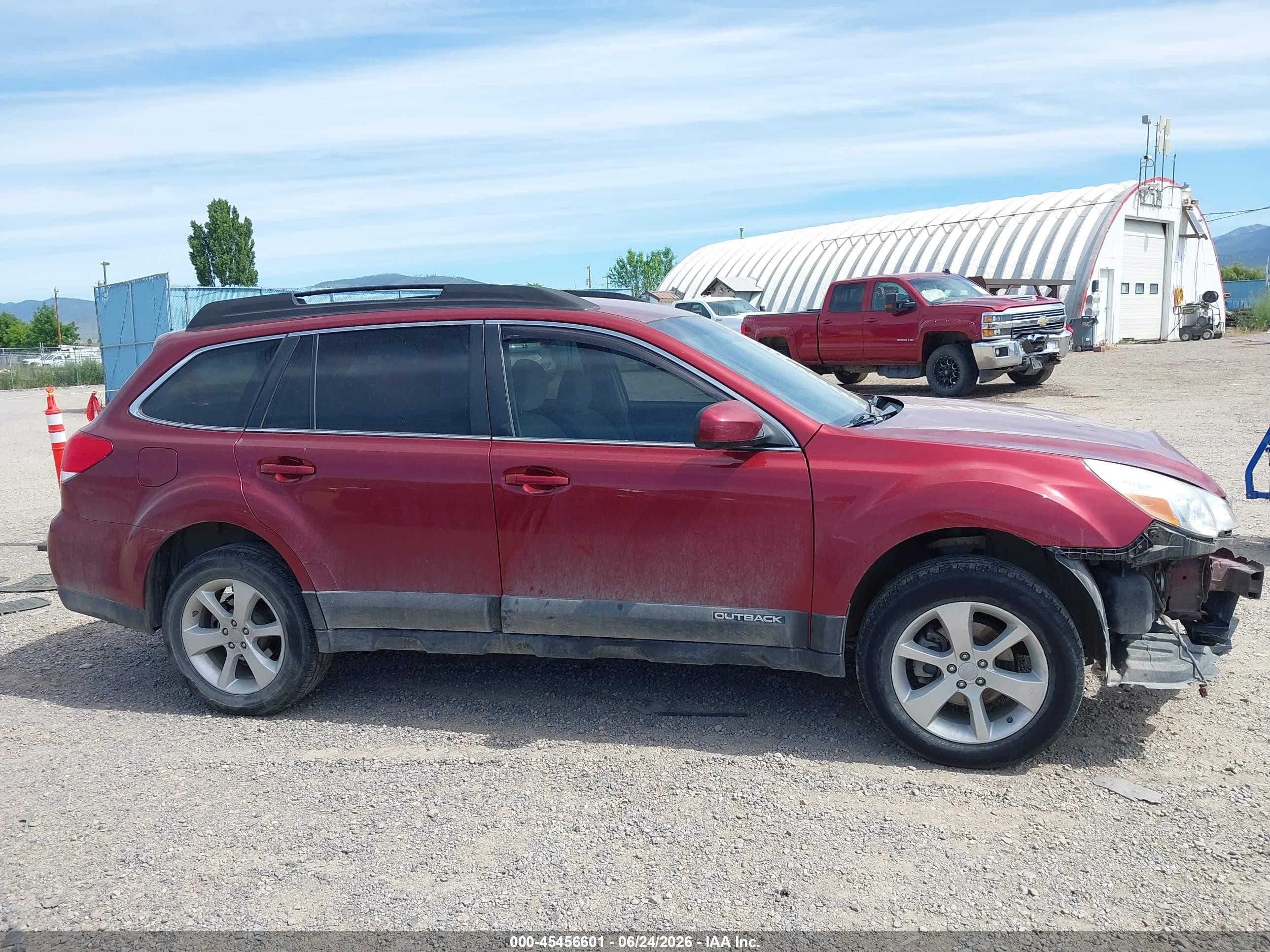 2013 Subaru Outback 2.5i Premium Red vin: 4S4BRCCC3D3265839
