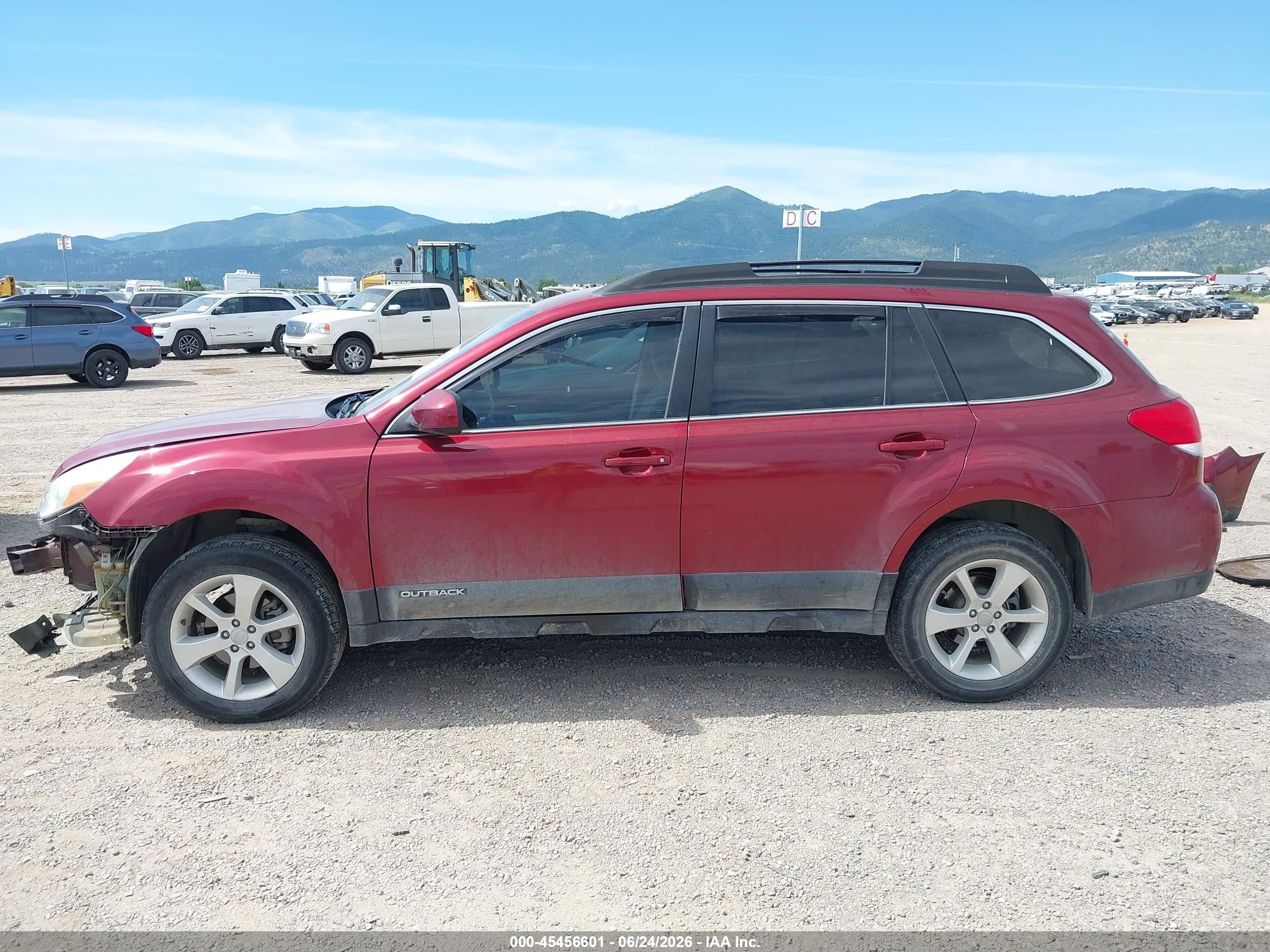 2013 Subaru Outback 2.5i Premium Red vin: 4S4BRCCC3D3265839
