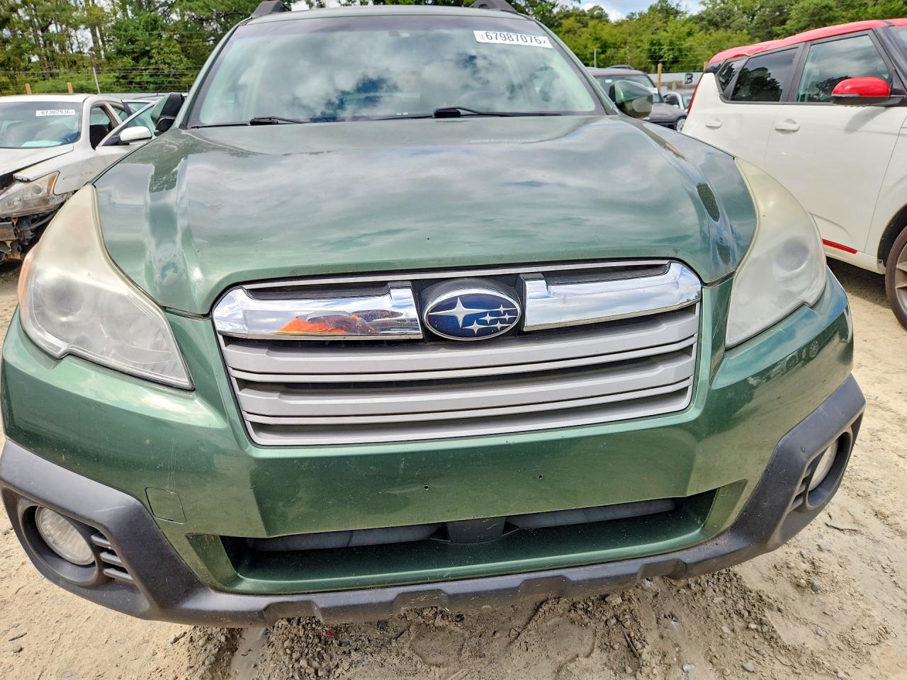 2014 Subaru Outback 2.5i Premium Green vin: 4S4BRCCC3E3257578