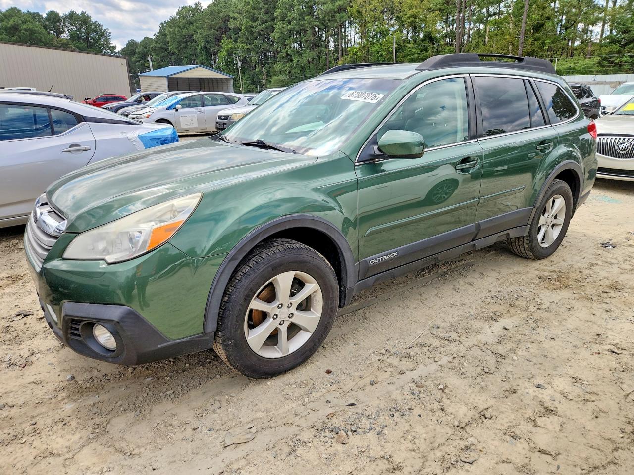 2014 Subaru Outback 2.5i Premium Green vin: 4S4BRCCC3E3257578