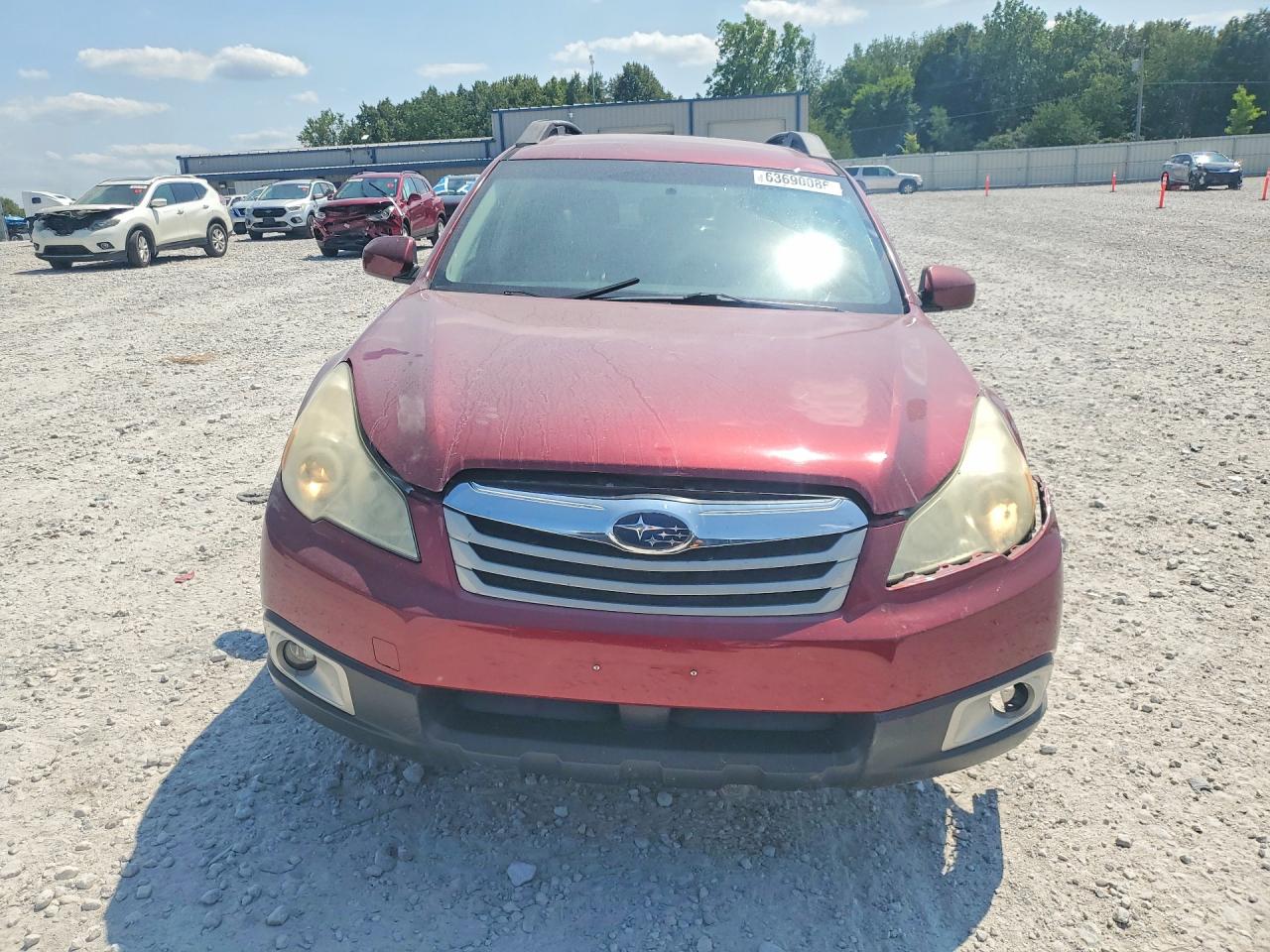 2011 Subaru Outback 2.5i Premium Бордовый vin: 4S4BRCCC4B3393181