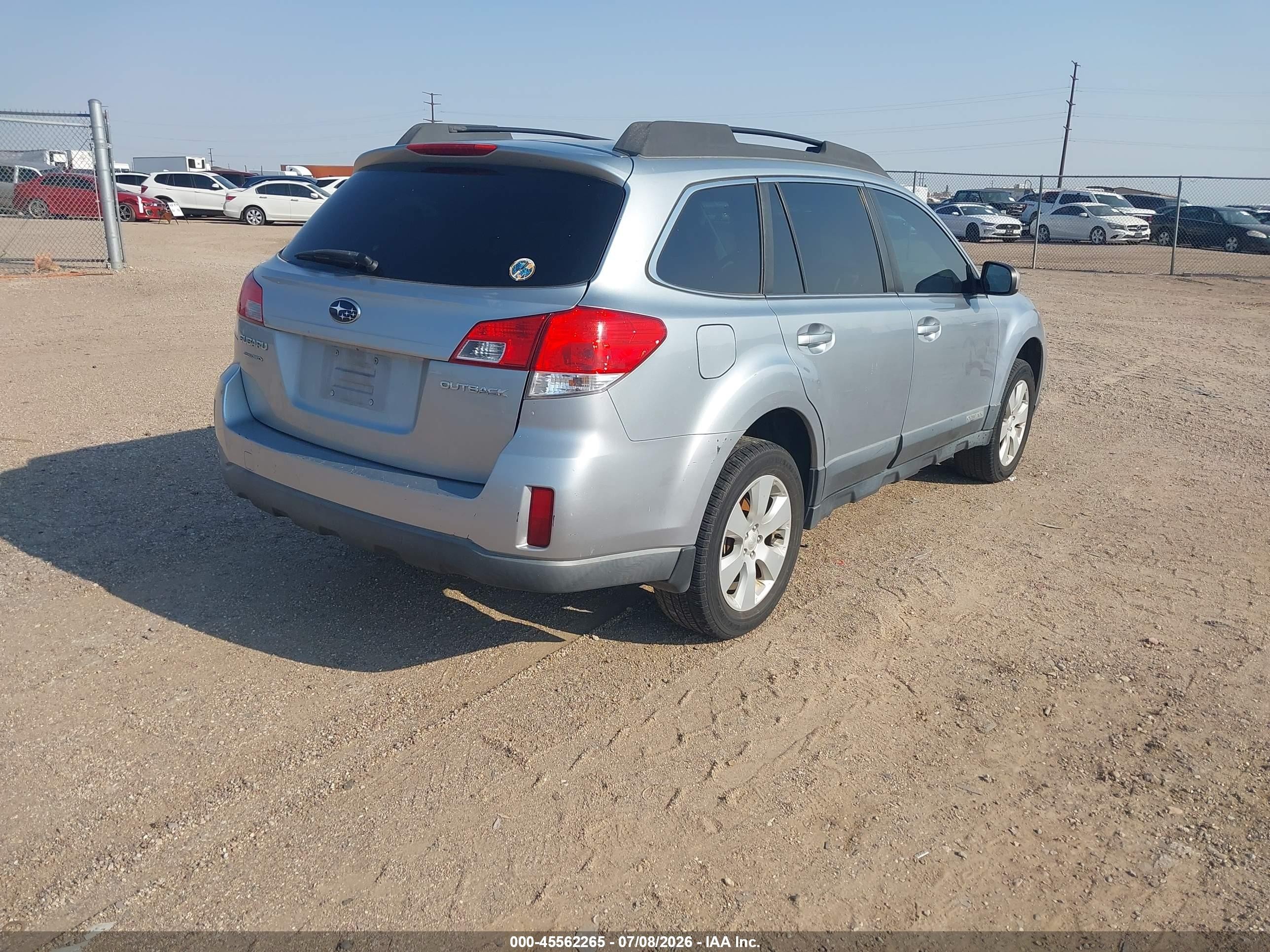 2012 Subaru Outback 2.5i Premium Light Blue vin: 4S4BRCCC4C3200951