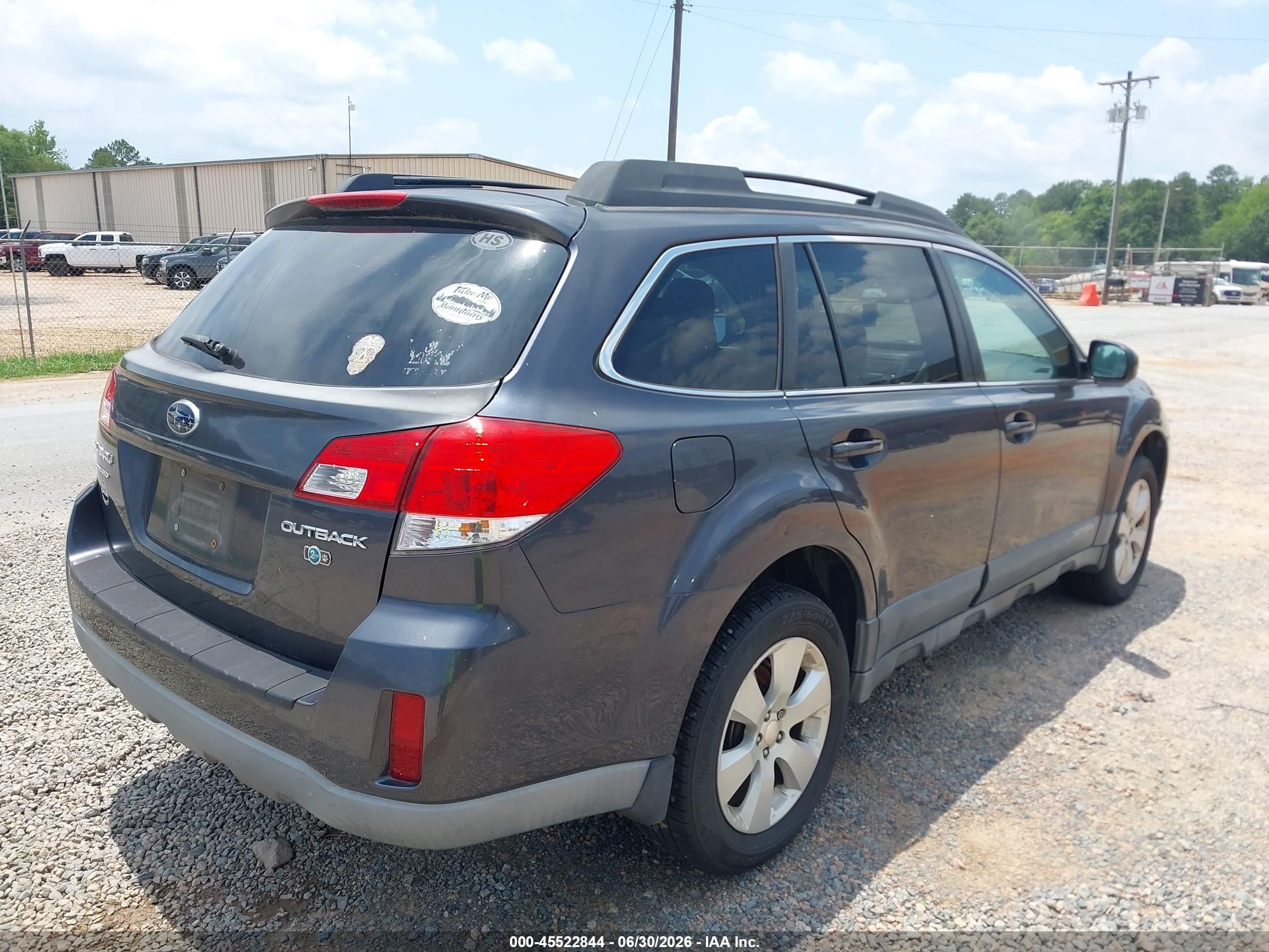 2012 Subaru Outback 2.5i Premium Gray vin: 4S4BRCCC4C3246750