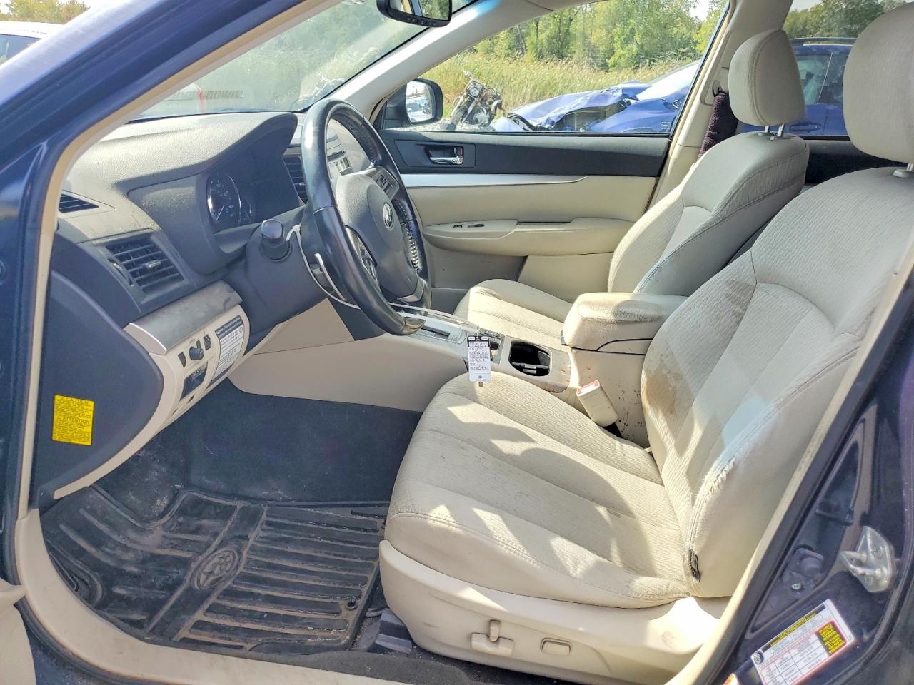 2012 Subaru Outback 2.5i Premium Черный vin: 4S4BRCCC4C3265900