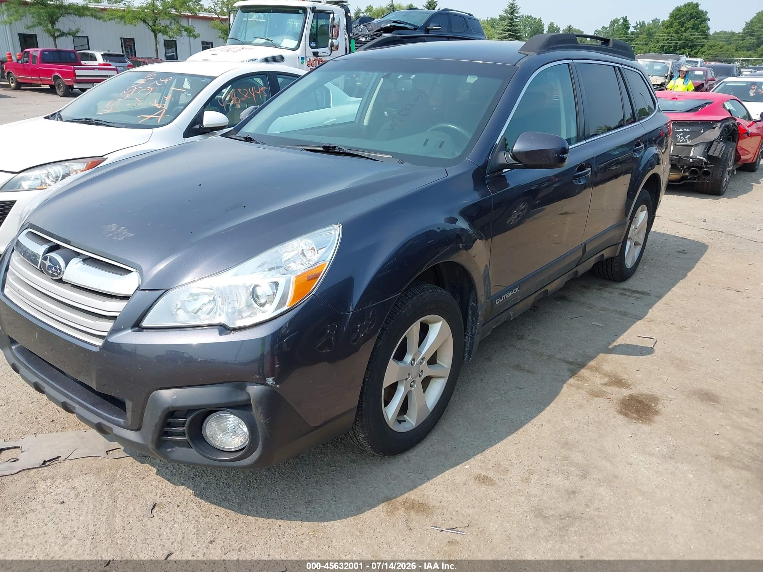 2013 Subaru Outback 2.5i Premium Gray vin: 4S4BRCCC4D1216144
