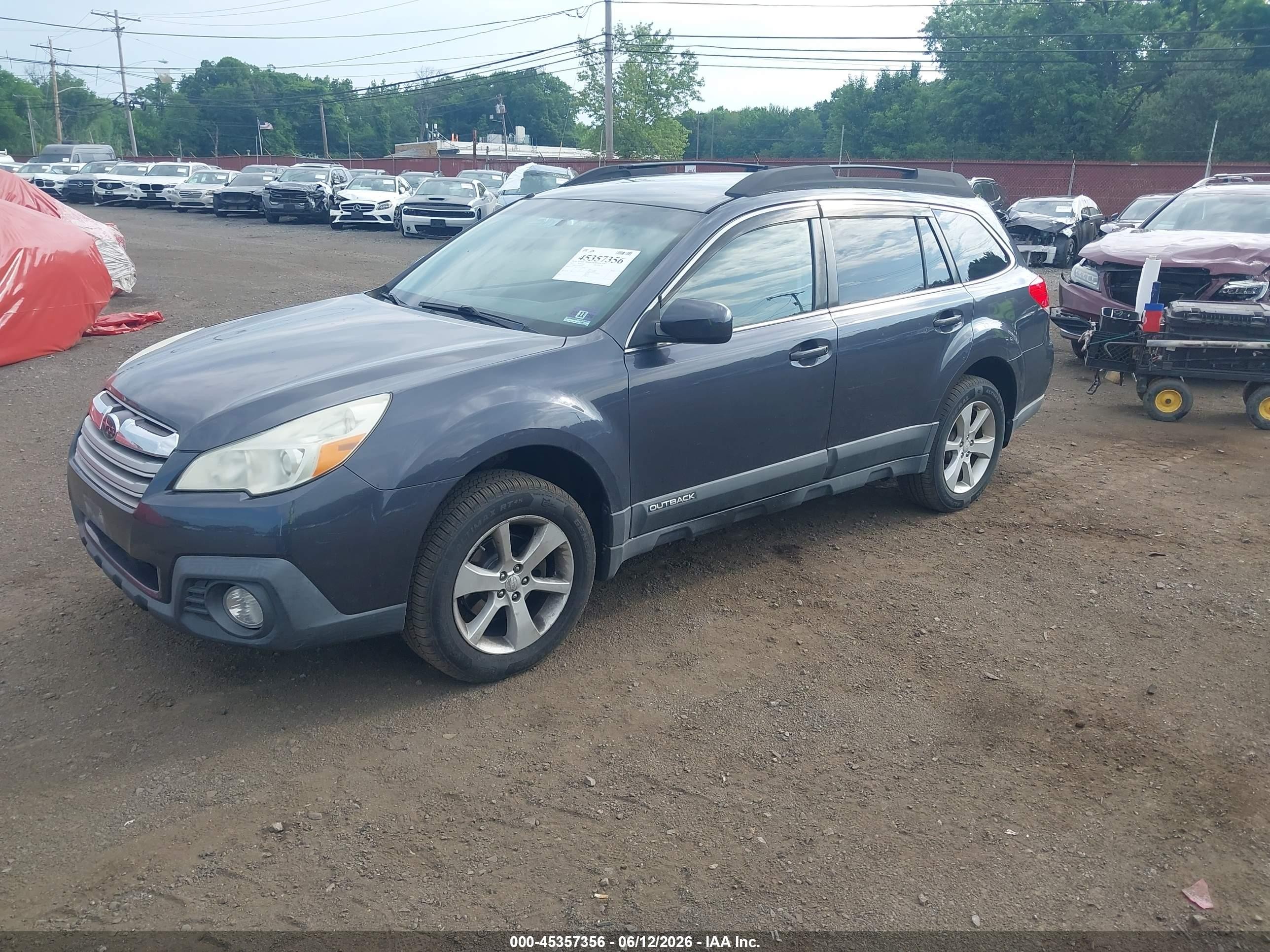 2013 Subaru Outback 2.5i Premium Gray vin: 4S4BRCCC4D3209361