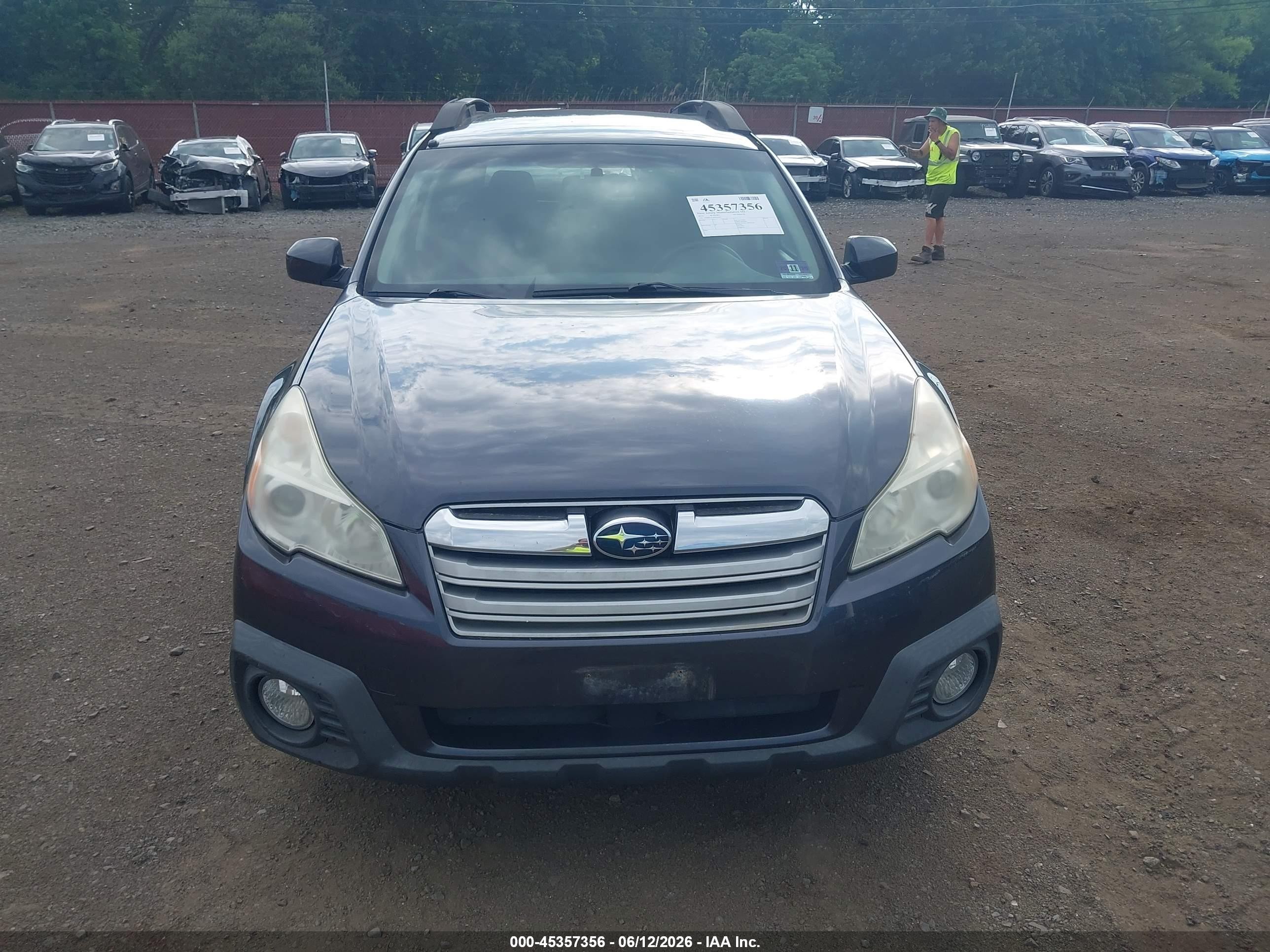2013 Subaru Outback 2.5i Premium Gray vin: 4S4BRCCC4D3209361