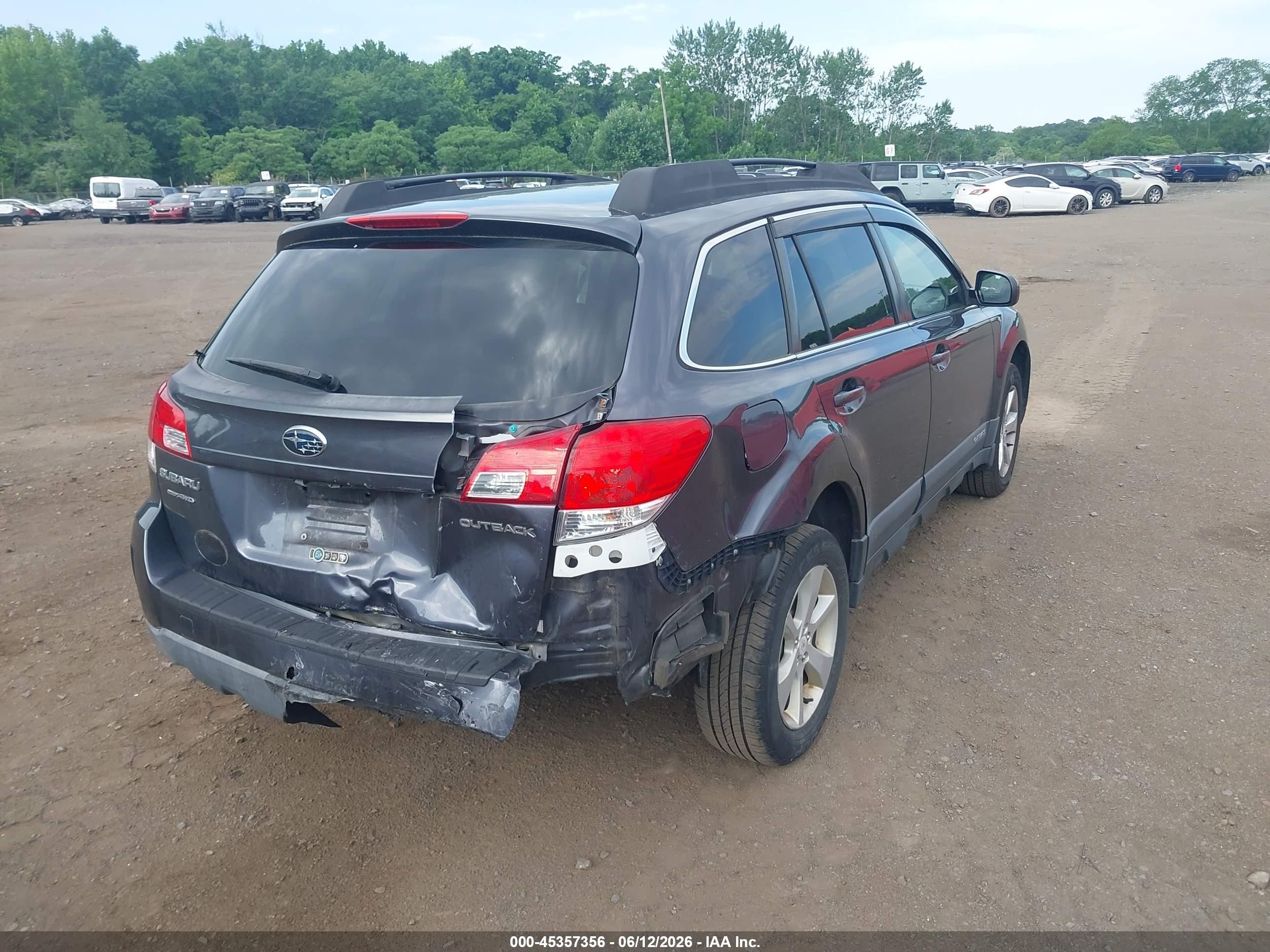 2013 Subaru Outback 2.5i Premium Gray vin: 4S4BRCCC4D3209361