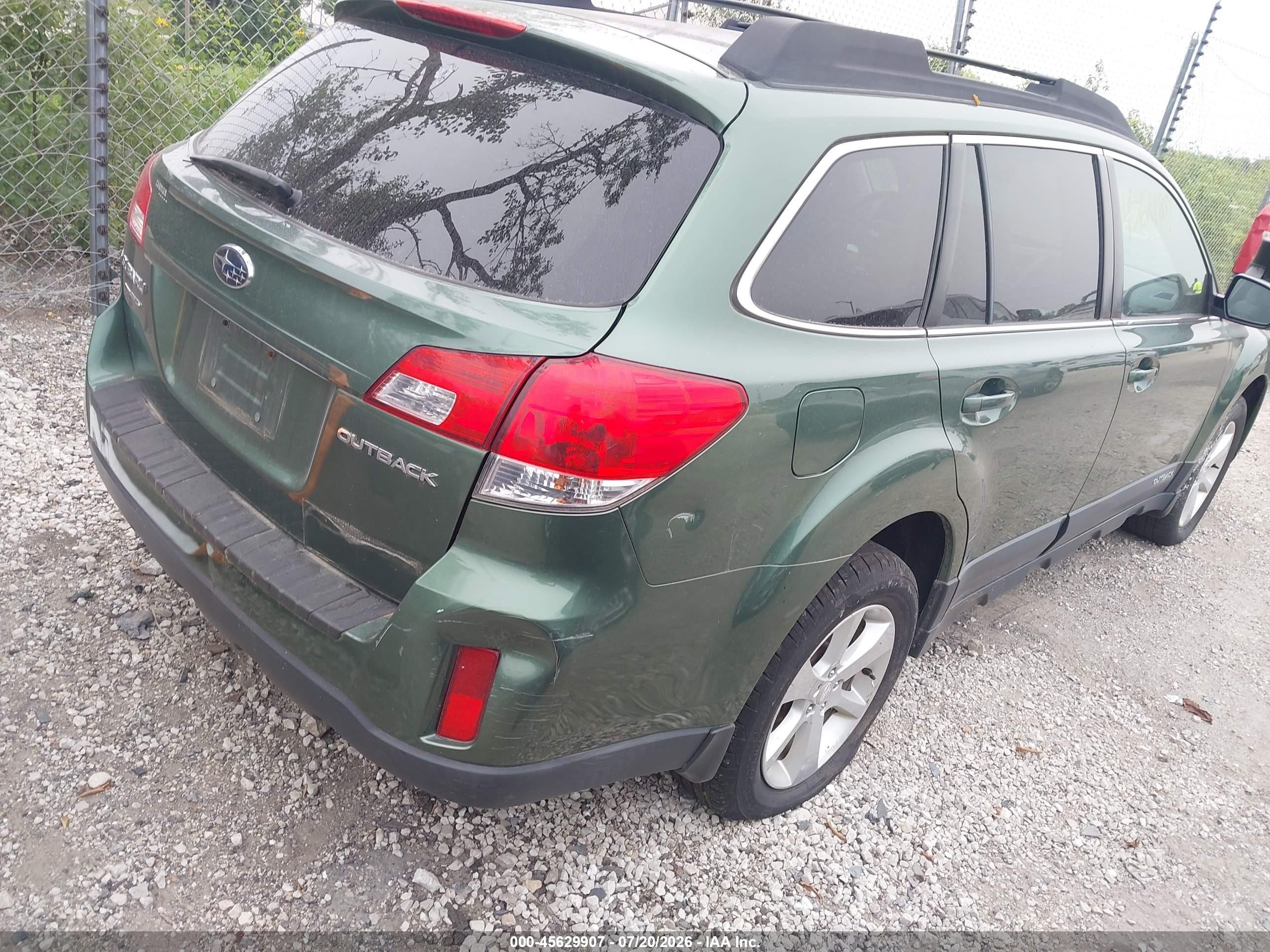 2013 Subaru Outback 2.5i Premium Green vin: 4S4BRCCC4D3288532