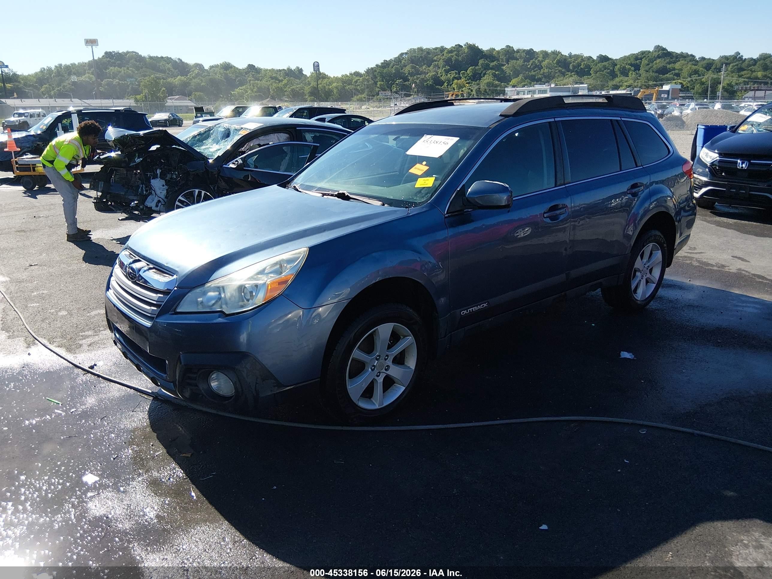 2013 Subaru Outback 2.5i Premium Blue vin: 4S4BRCCC4D3306530