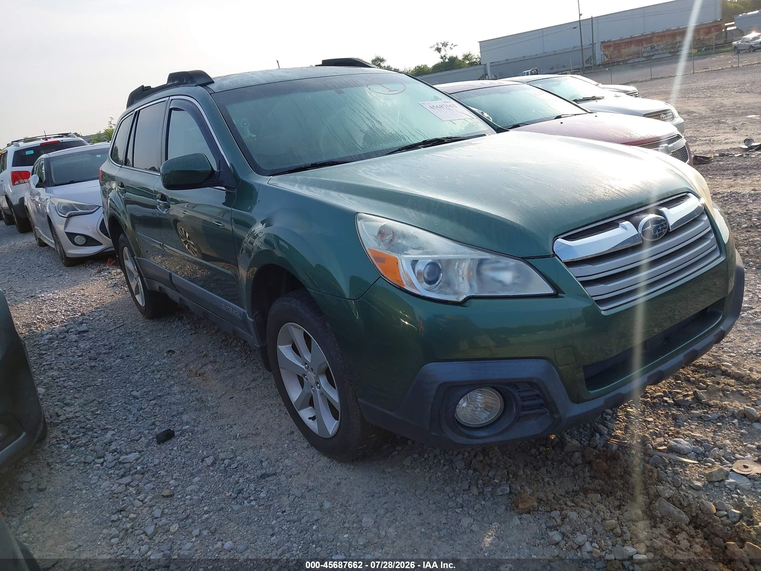 2013 Subaru Outback 2.5i Premium Green vin: 4S4BRCCC4D3307659