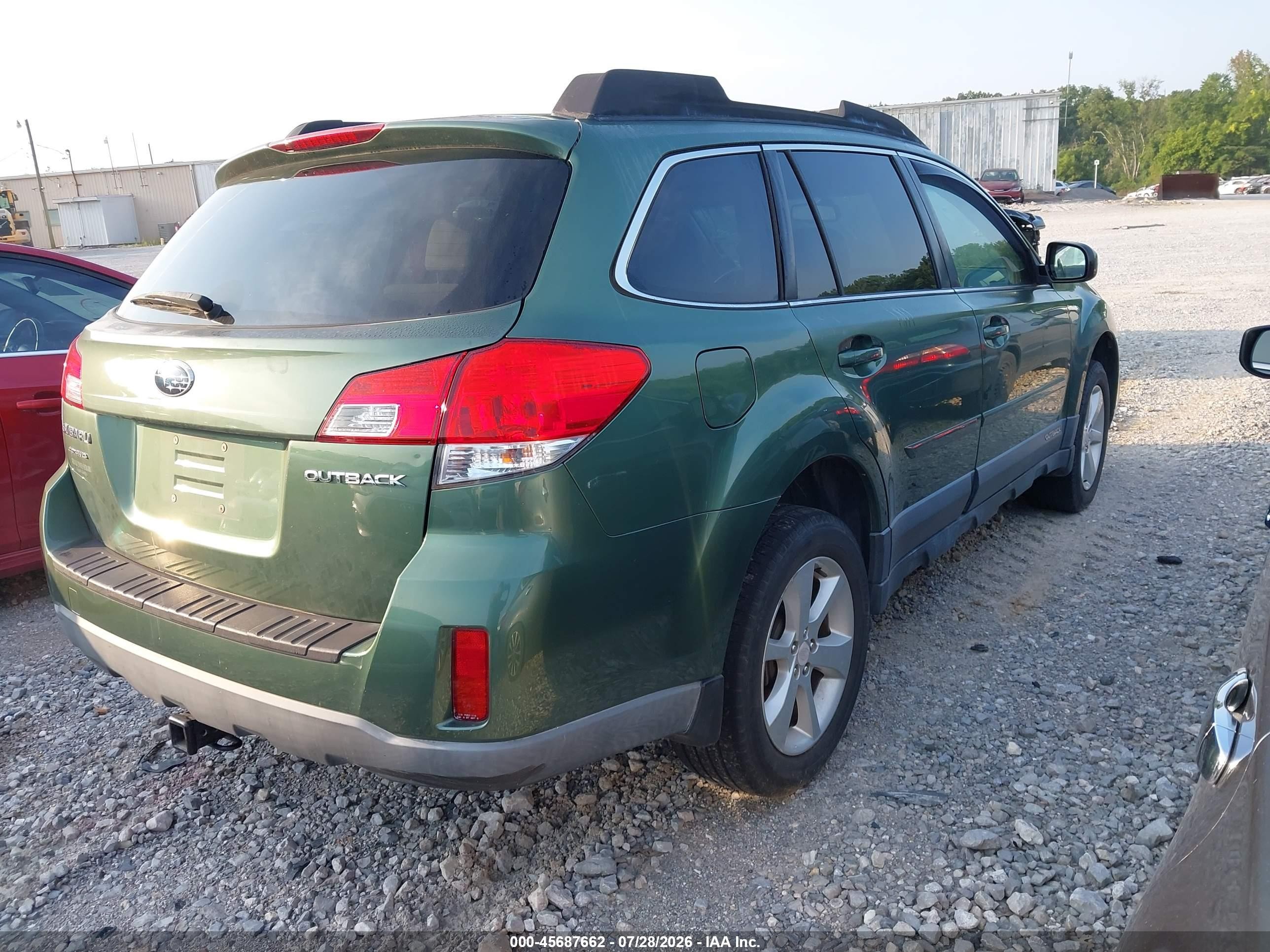 2013 Subaru Outback 2.5i Premium Green vin: 4S4BRCCC4D3307659