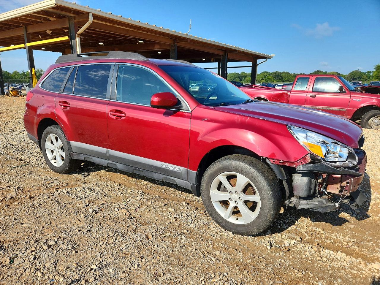 2014 Subaru Outback 2.5i Premium Красный vin: 4S4BRCCC4E3234696