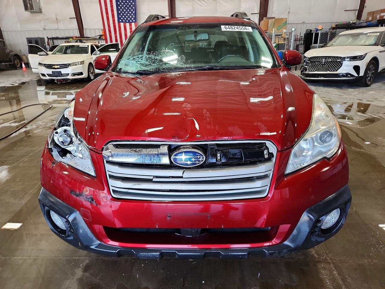 2014 Subaru Outback 2.5i Premium Maroon vin: 4S4BRCCC4E3258058