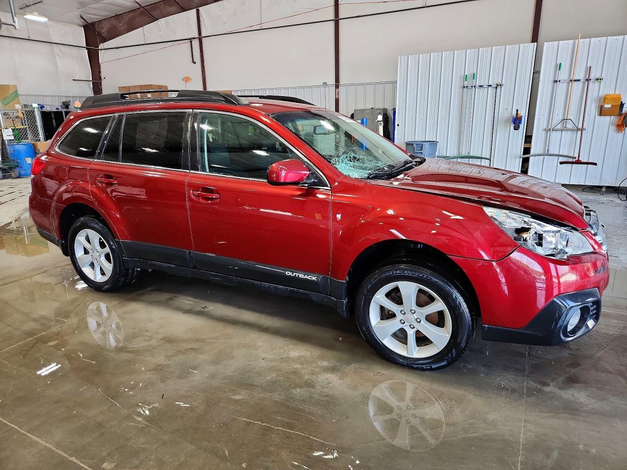 2014 Subaru Outback 2.5i Premium Maroon vin: 4S4BRCCC4E3258058