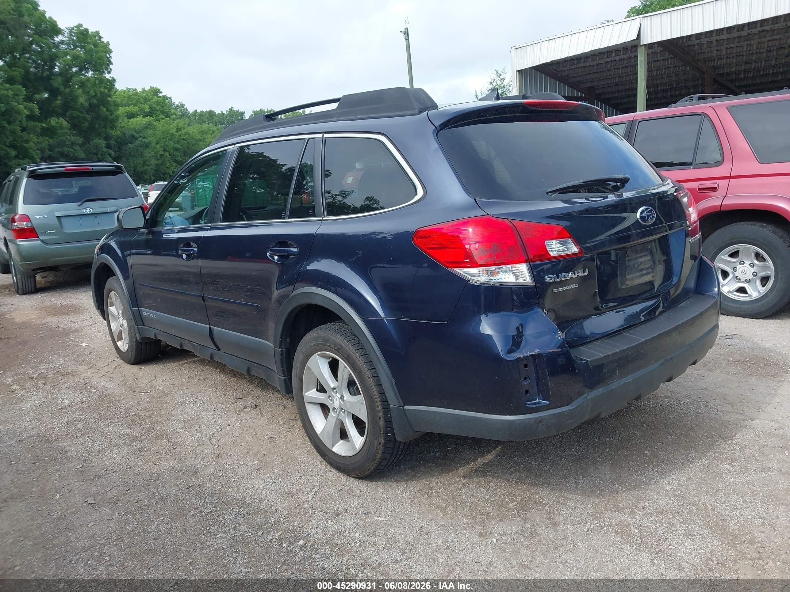 2014 Subaru Outback 2.5i Premium Dark Blue vin: 4S4BRCCC4E3269397