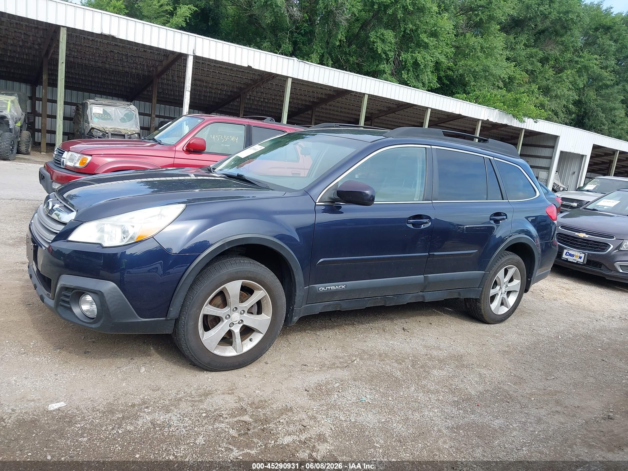 2014 Subaru Outback 2.5i Premium Dark Blue vin: 4S4BRCCC4E3269397
