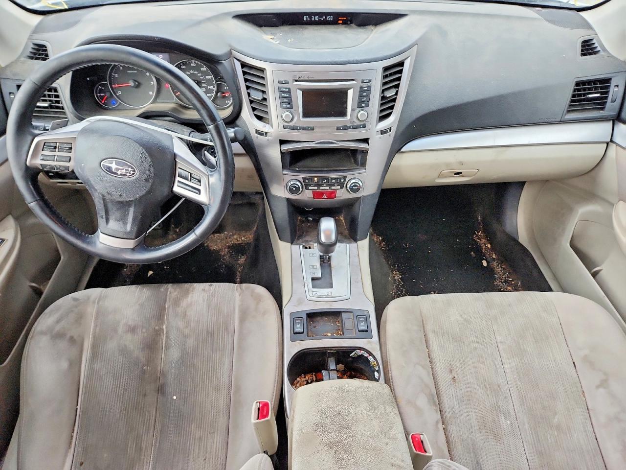 2014 Subaru Outback 2.5i Premium White vin: 4S4BRCCC4E3272199