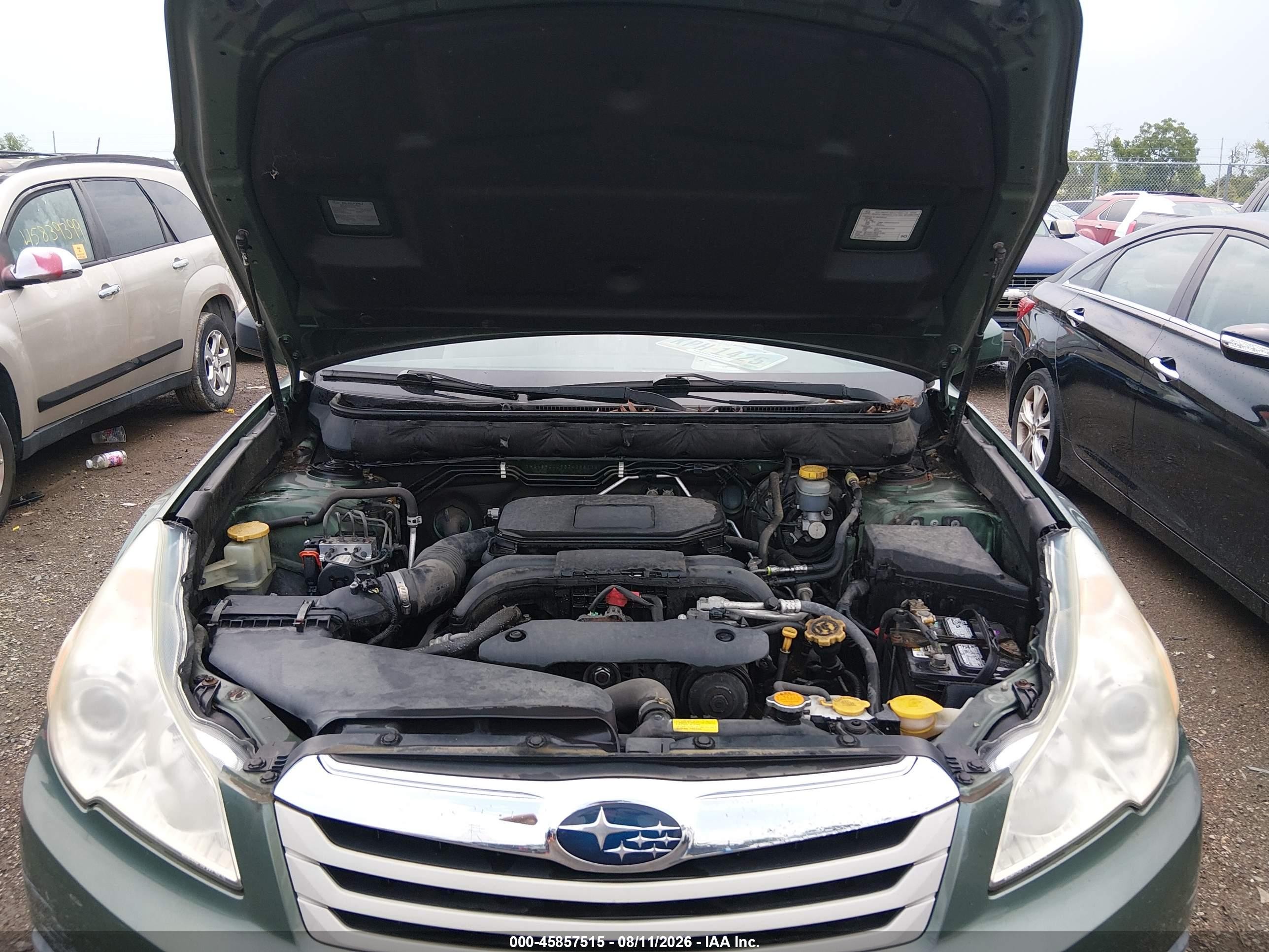 2011 Subaru Outback 2.5i Premium Green vin: 4S4BRCCC5B3428813