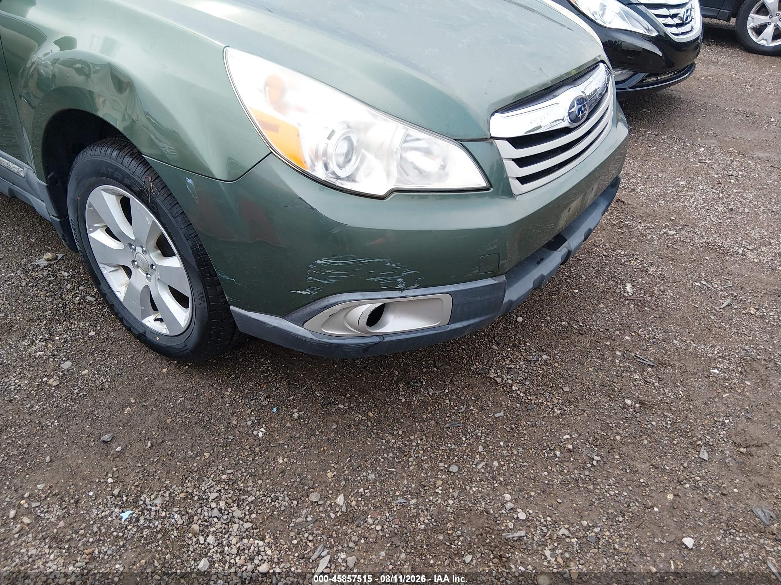 2011 Subaru Outback 2.5i Premium Green vin: 4S4BRCCC5B3428813