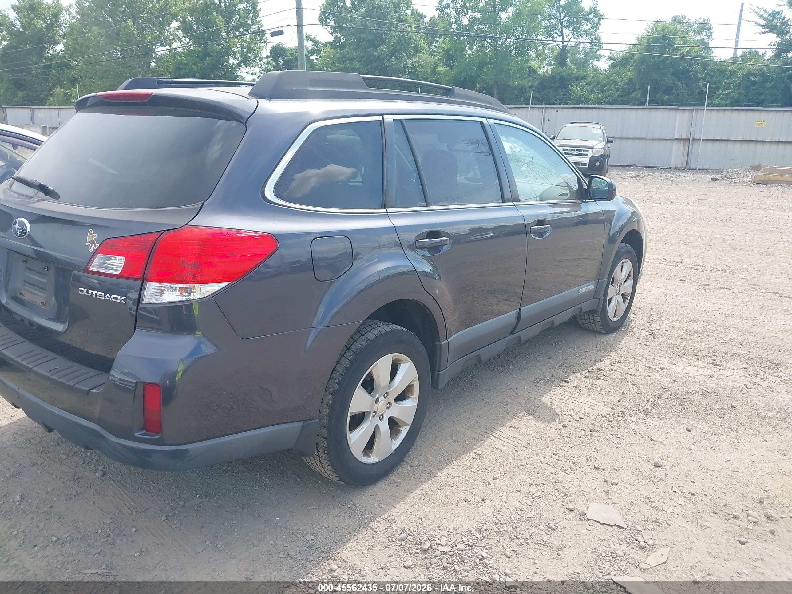 2012 Subaru Outback 2.5i Premium Gray vin: 4S4BRCCC5C3252850