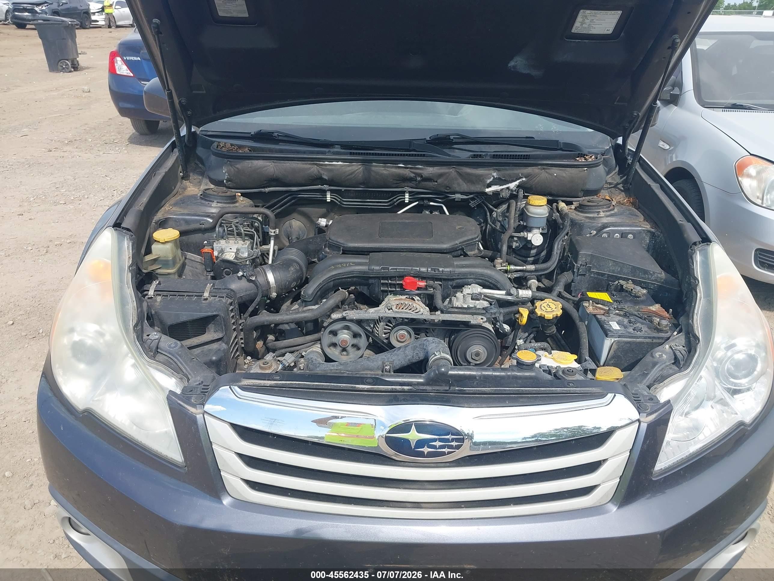 2012 Subaru Outback 2.5i Premium Gray vin: 4S4BRCCC5C3252850