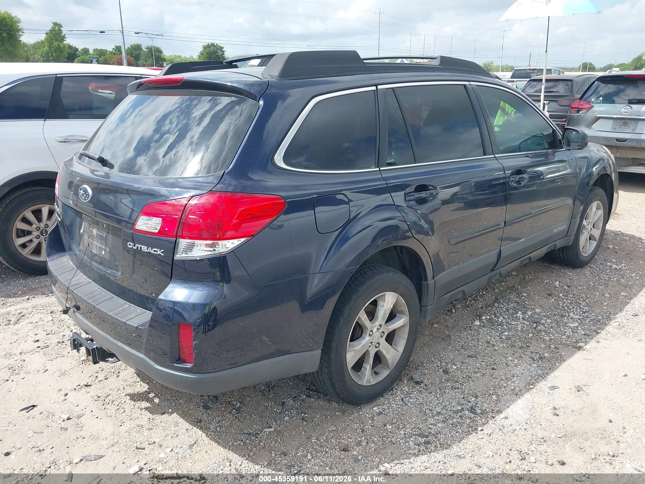 2013 Subaru Outback 2.5i Premium Blue vin: 4S4BRCCC5D3277877