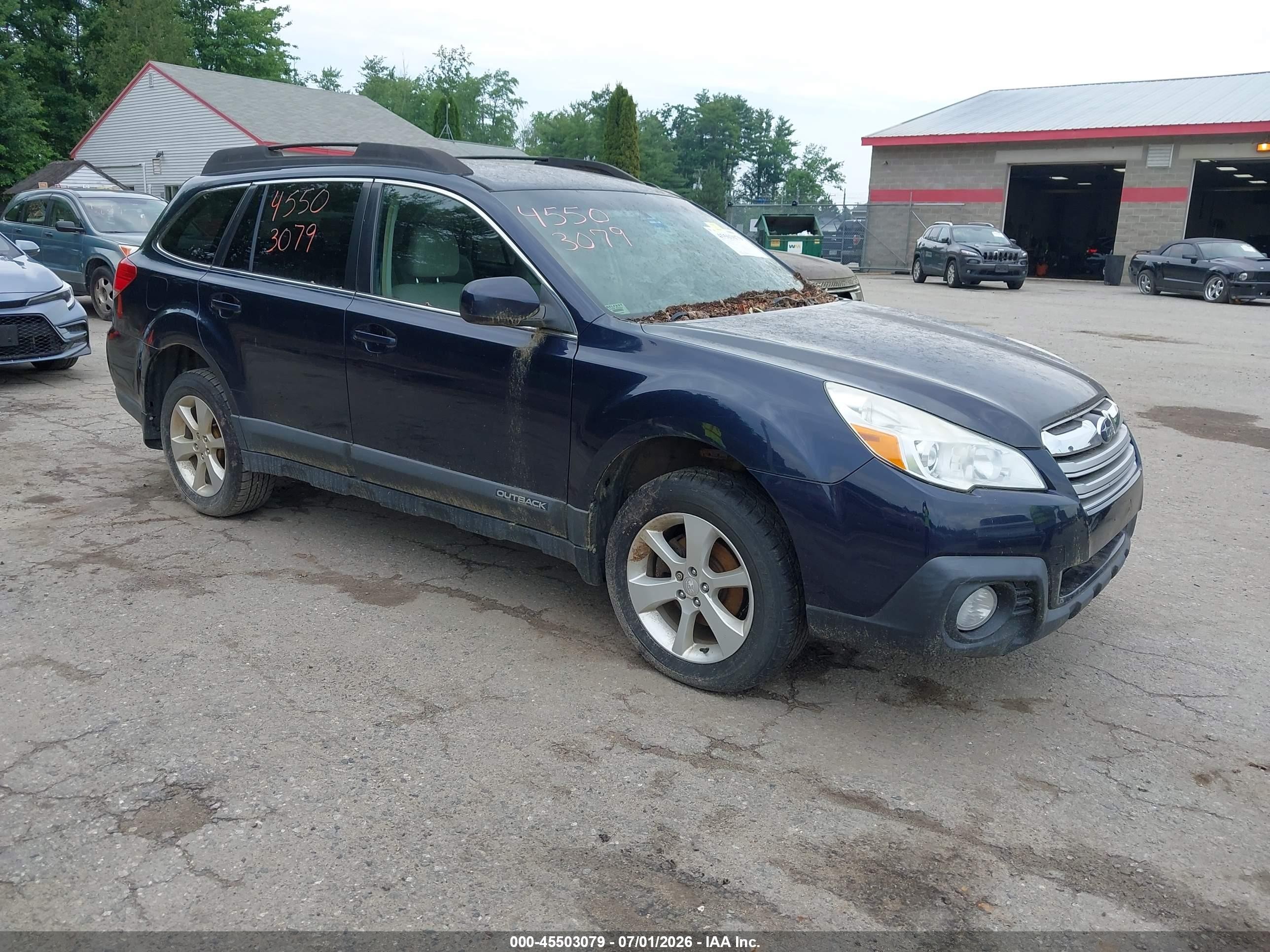 2013 Subaru Outback 2.5i Premium Blue vin: 4S4BRCCC5D3278799