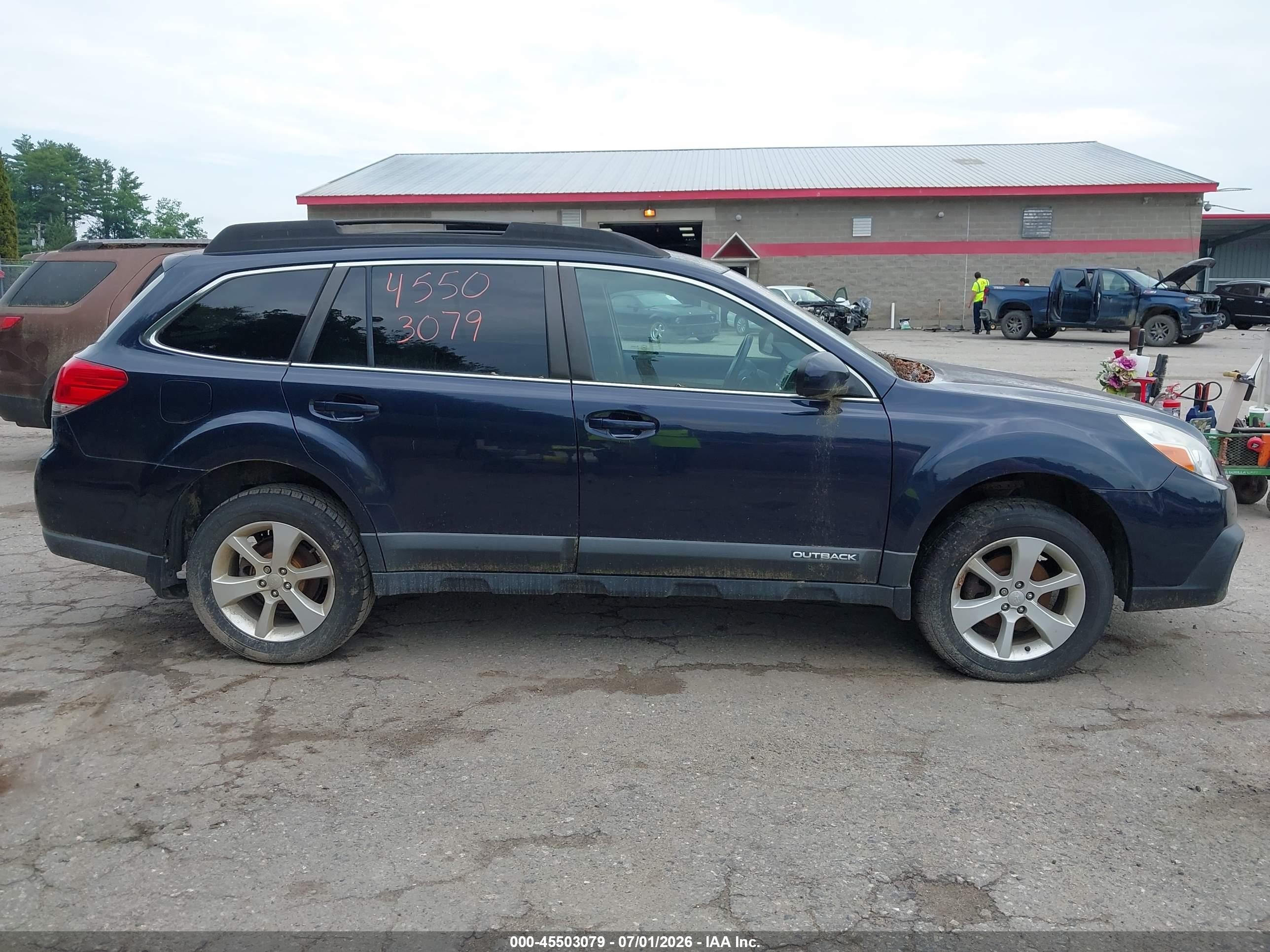 2013 Subaru Outback 2.5i Premium Blue vin: 4S4BRCCC5D3278799